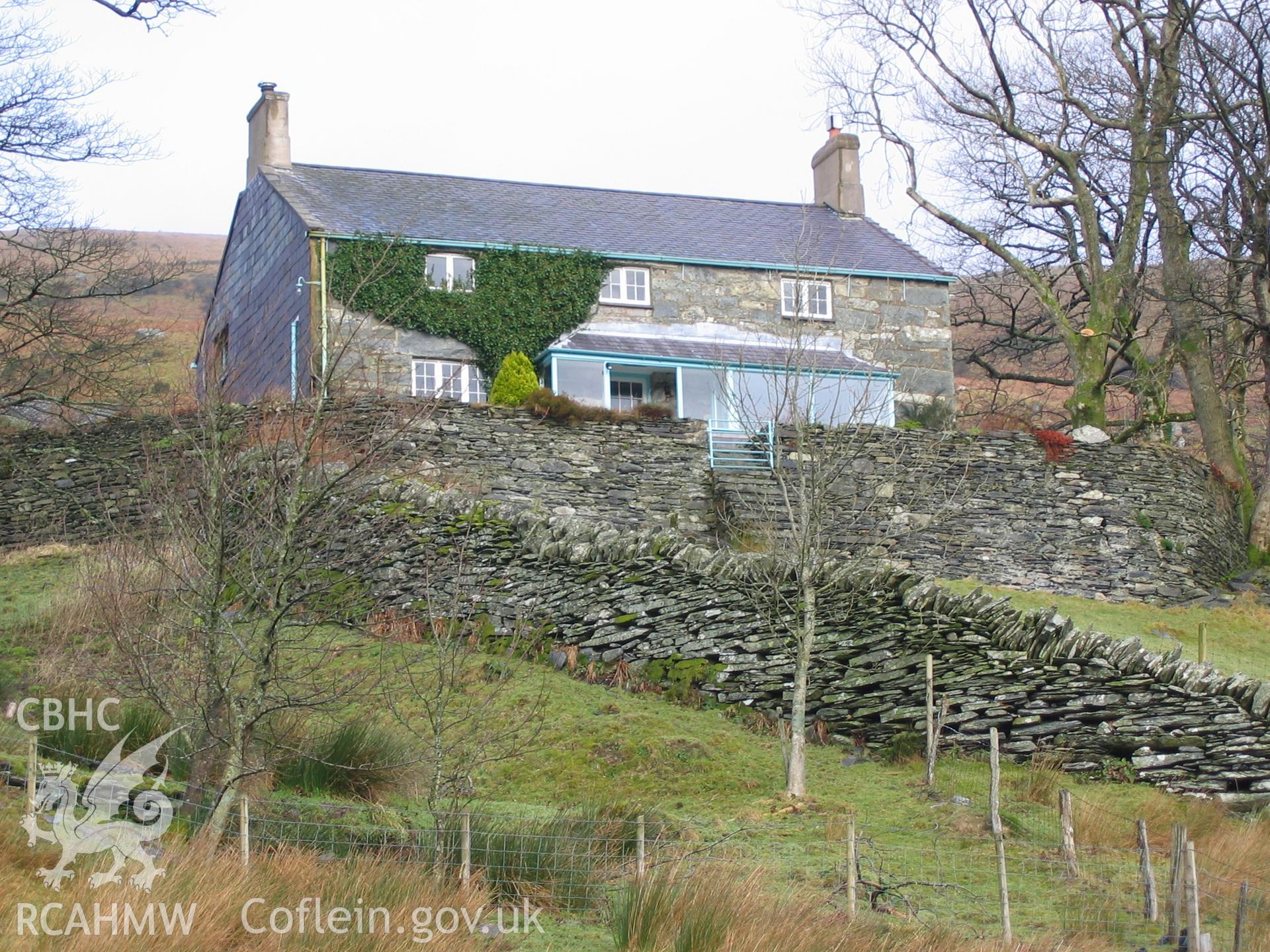 Photograph of Dyffryn Mymbyr New House taken during Upland Survey by staff of EAS Contracts.