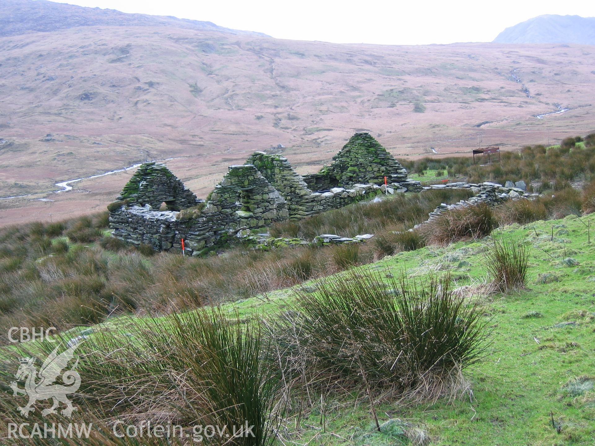 Photograph of Dyffryn Mymbyr Farmstead taken during Upland Survey by staff of EAS Contracts.