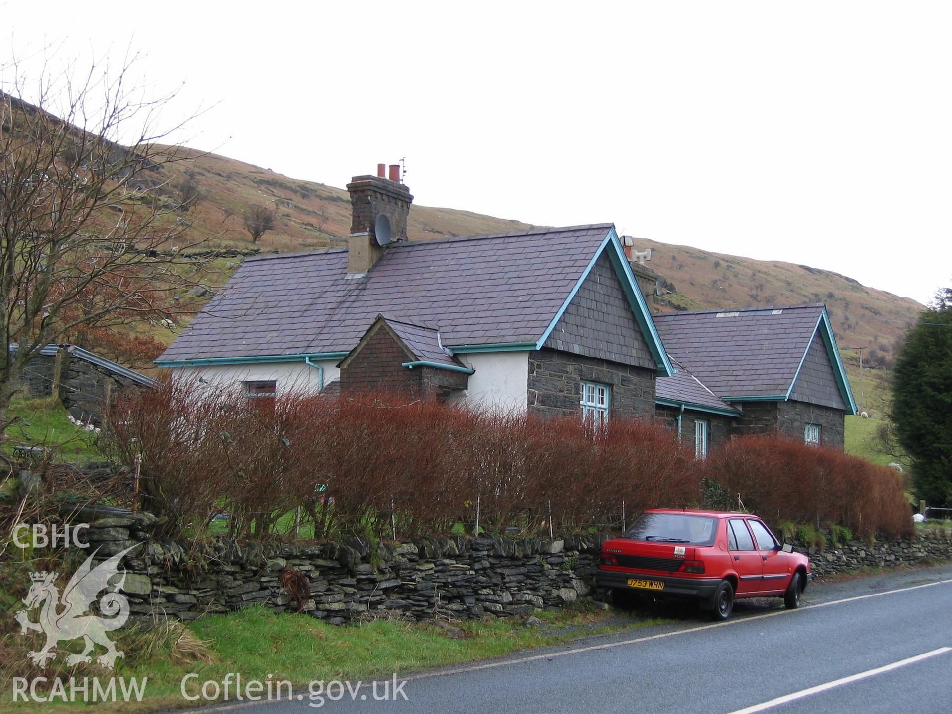 Photograph of Dyffryn Mymbyr Cottages taken during Upland Survey by staff of EAS Contracts.