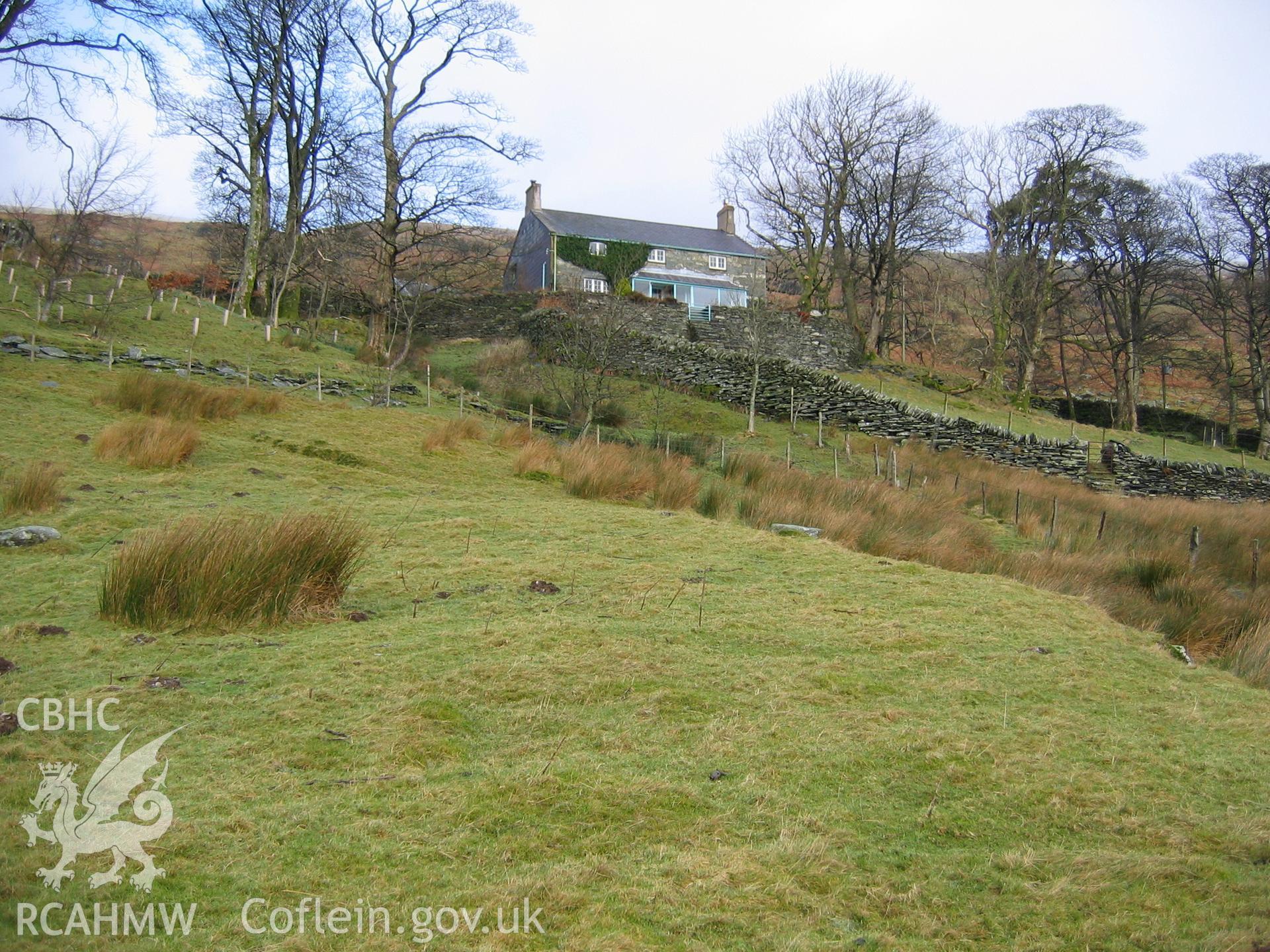Photograph of Dyffryn Mymbyr New House taken during Upland Survey by staff of EAS Contracts.