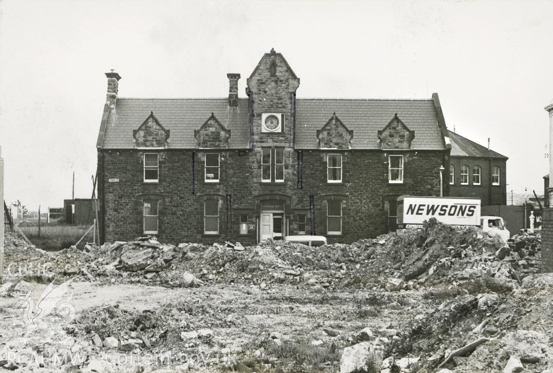 Digital copy of a photograph copied from a booklet relating to Cardiff Port Authority Pilot Office, produced by C.E. Mc Gonagle and G.R. Organ, 1979-1980.