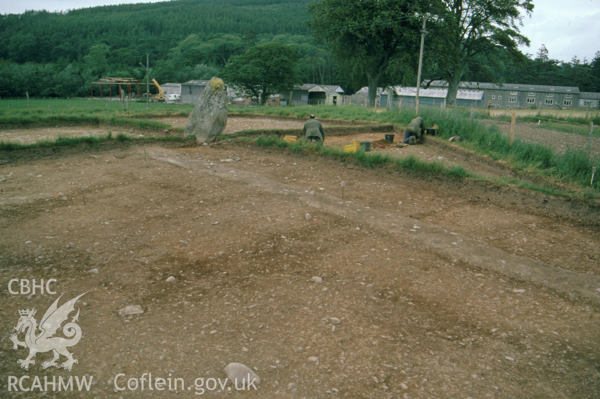 Plas Gogerddan Excavation, viewed from south-west.