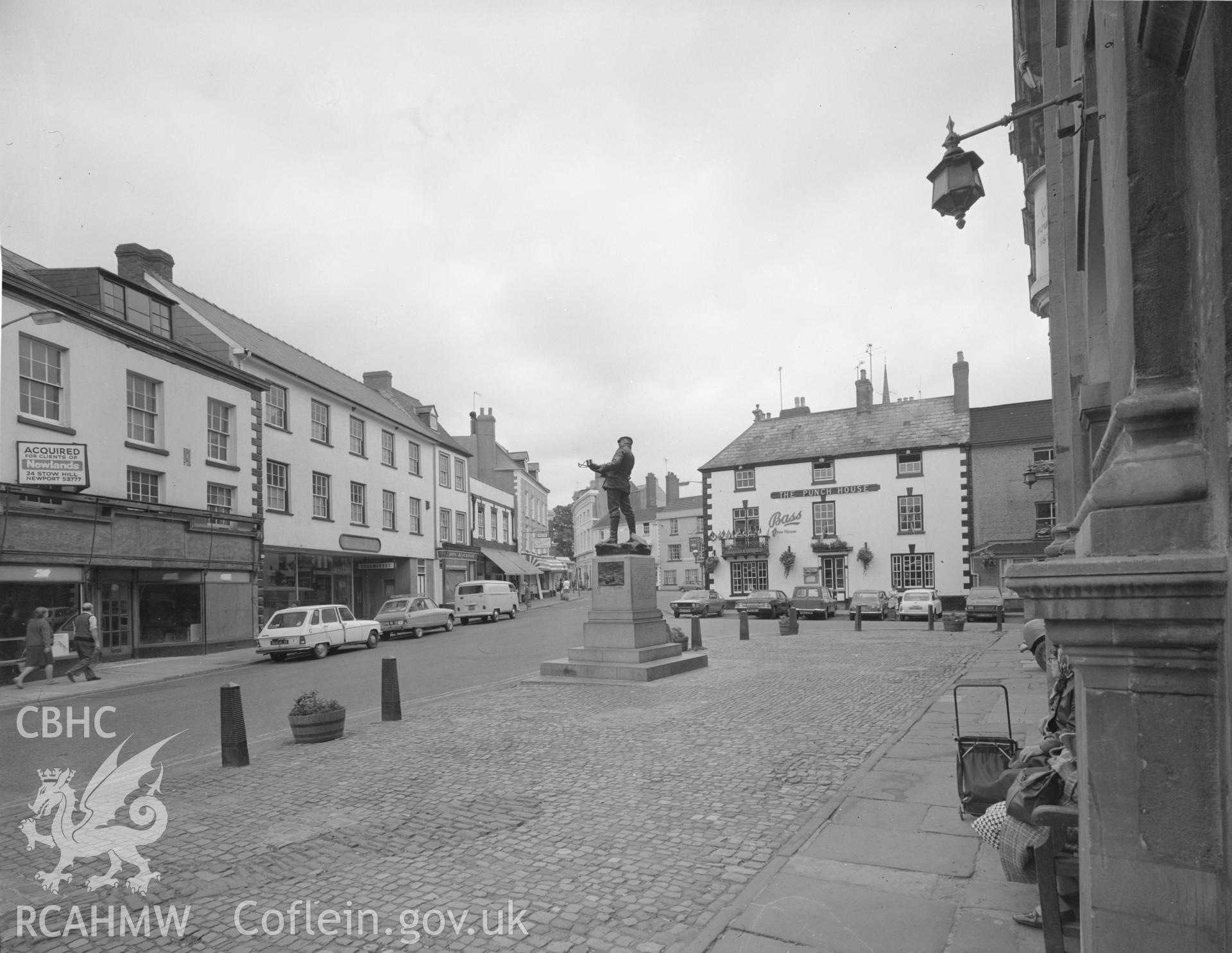 Black and white acetate negative showing exterior view of The Punch House.