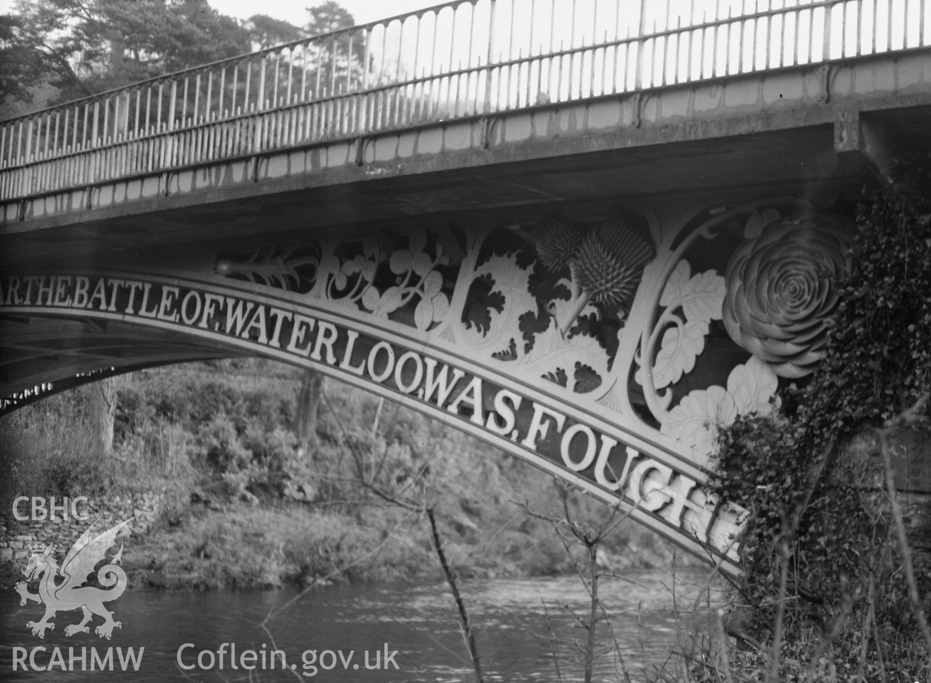 View of Waterloo Bridge, Bettws y Coed taken 08.01.1951.