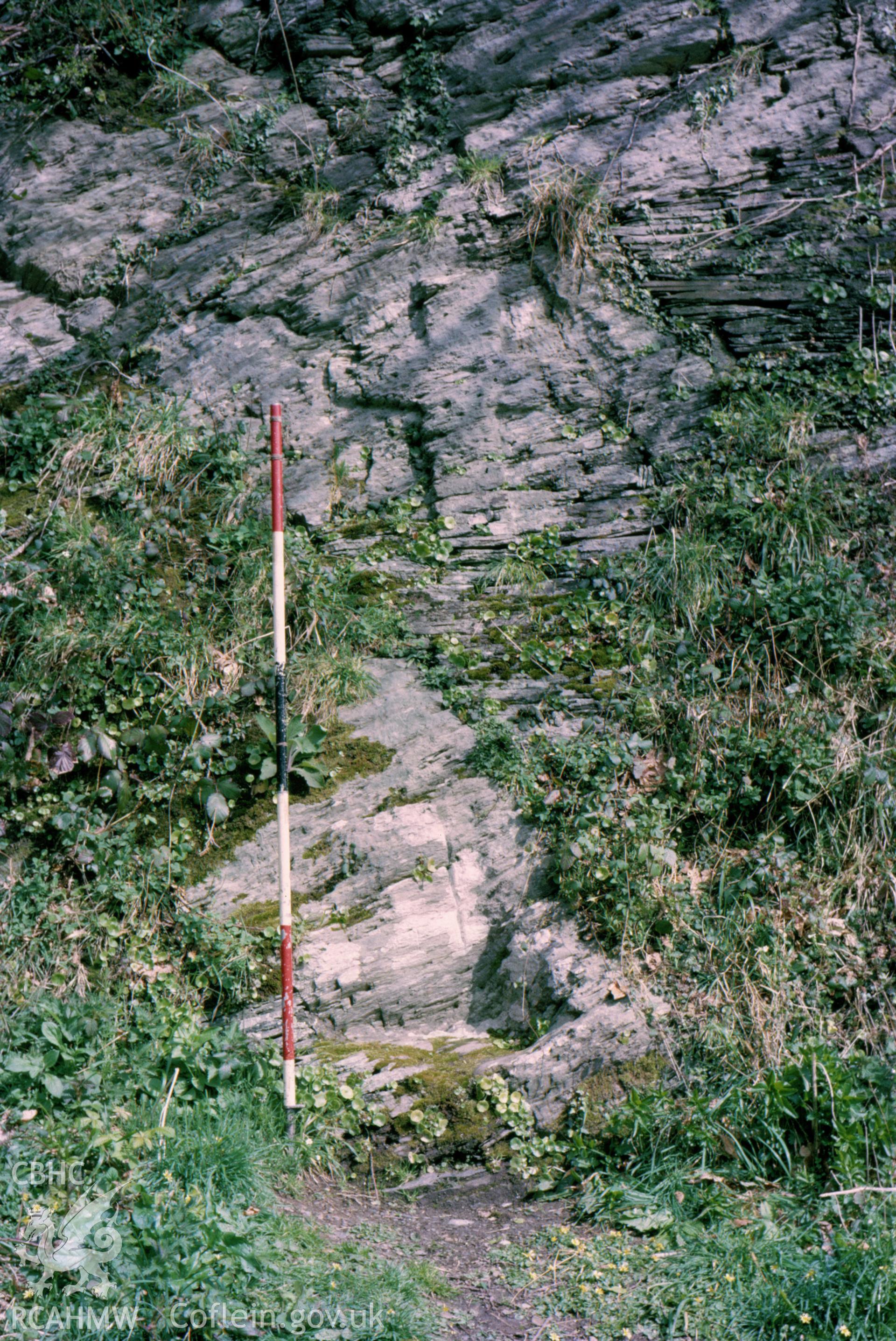 Colour slide showing Pilgrims Cross,Nevern.