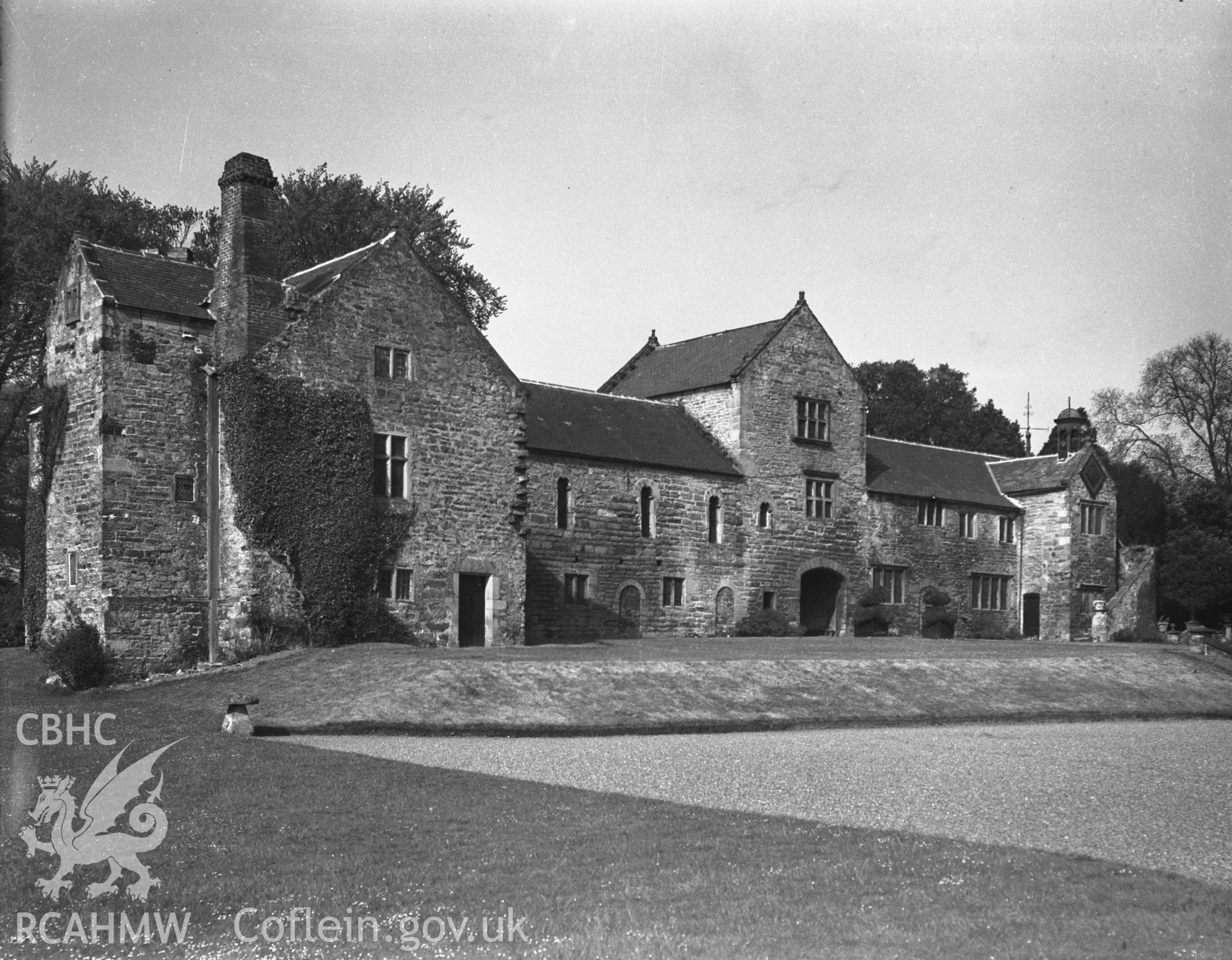 Main stable building from the south east, taken in May 1942.