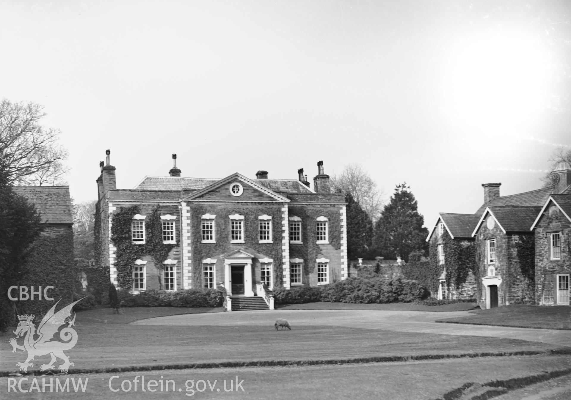 Exterior: main block, front elevation