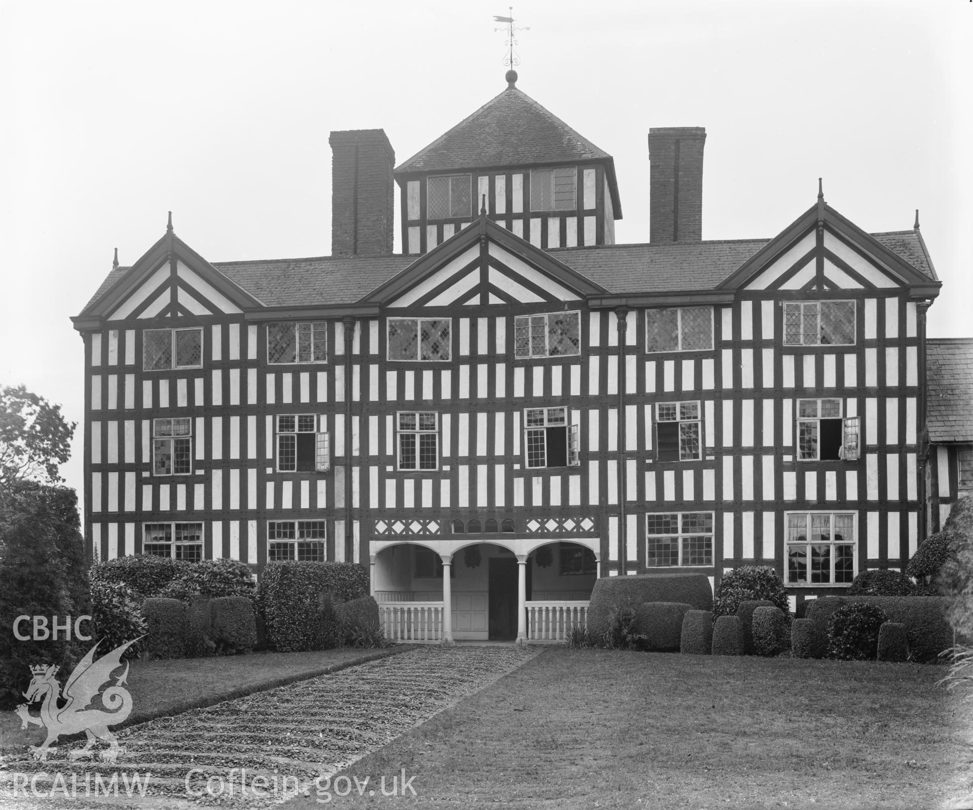 Lymore Hall External view North Front. No accession number