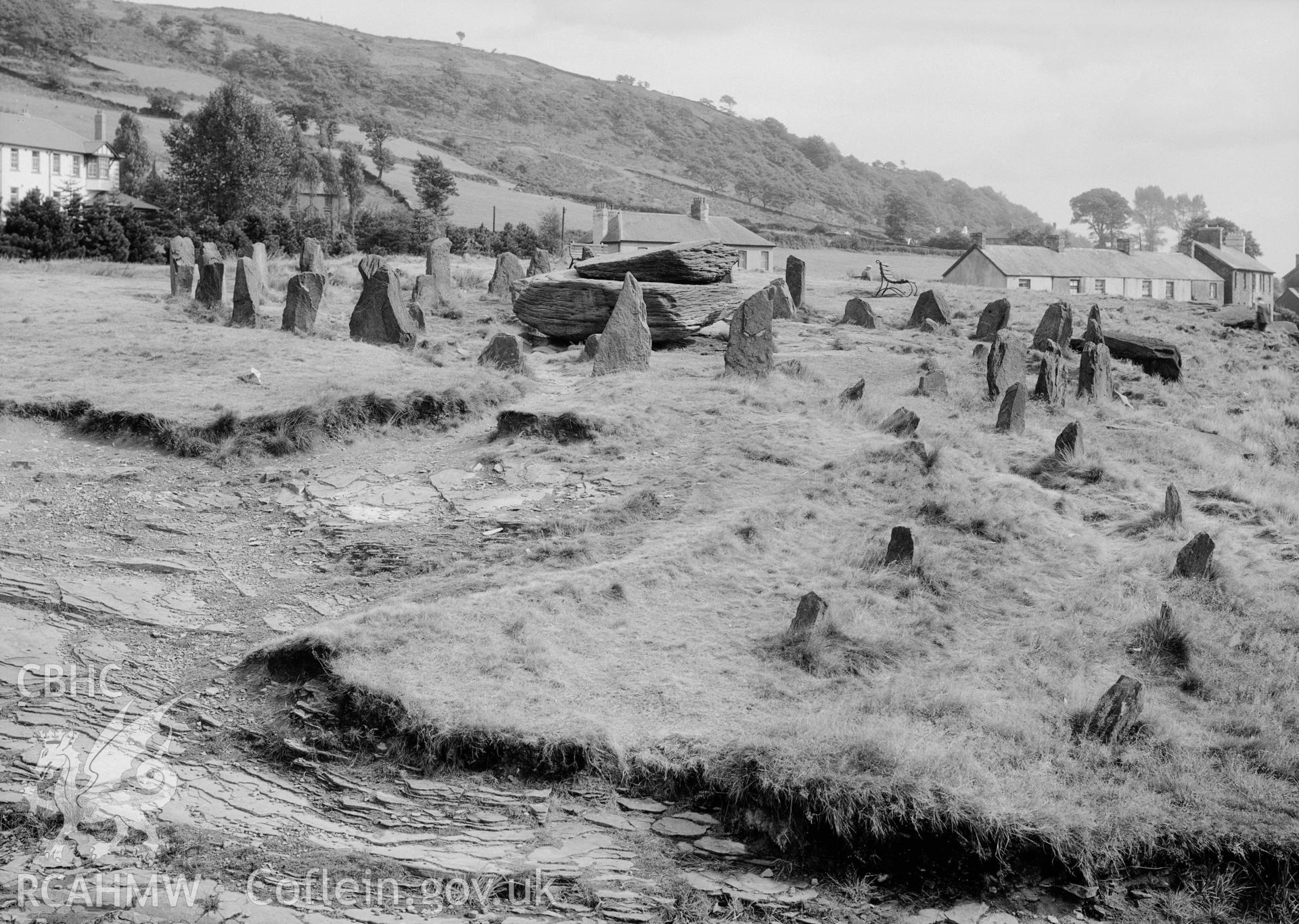 Stone Circle and rocking stone at Pontypridd.