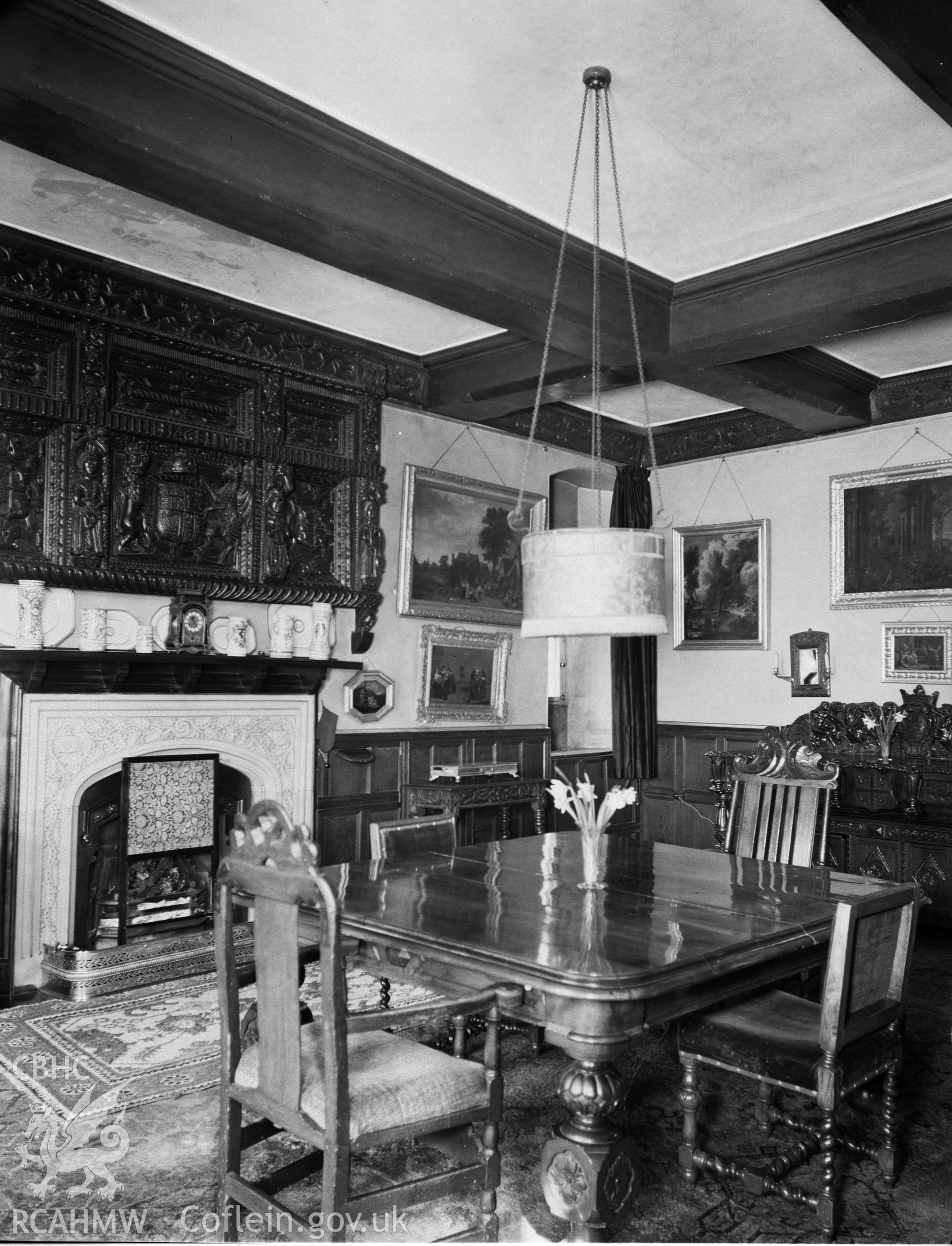 Interior view showing the dining room