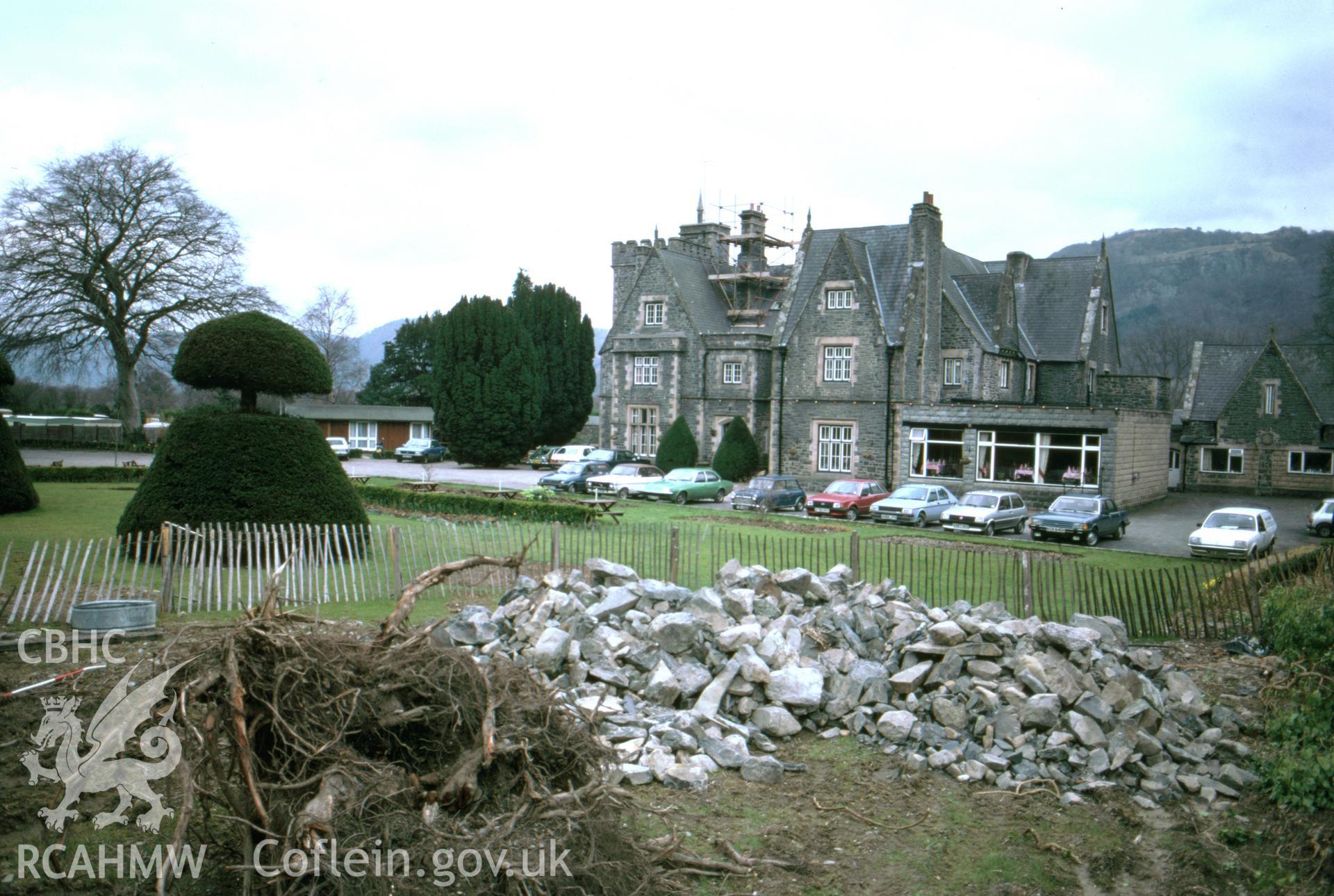 Colour slide showing excavated area.