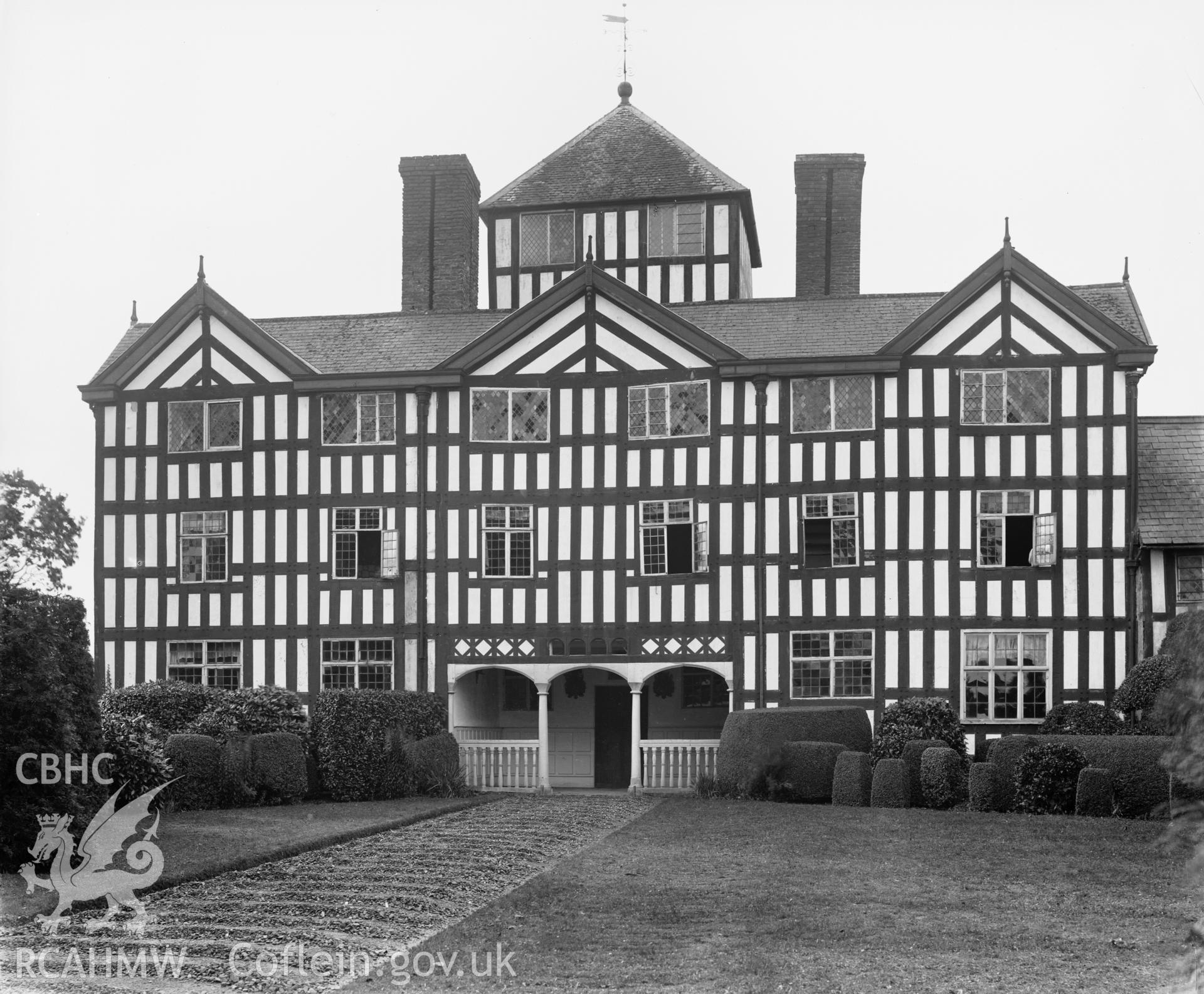 Lymore Hall External view North Front. No accession number