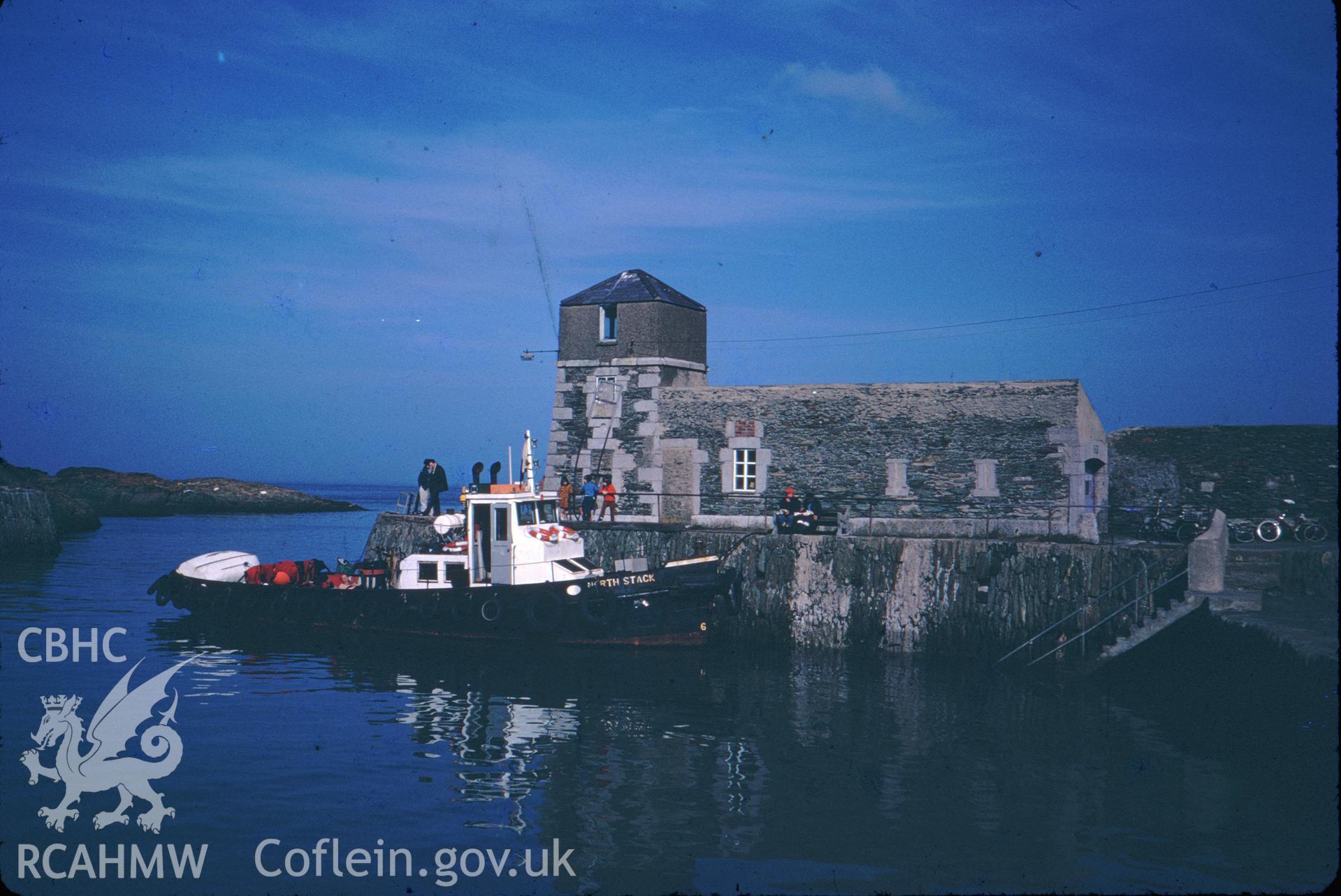 General view of the lighthouse at Amlwch taken by Douglas Hague, 1972.