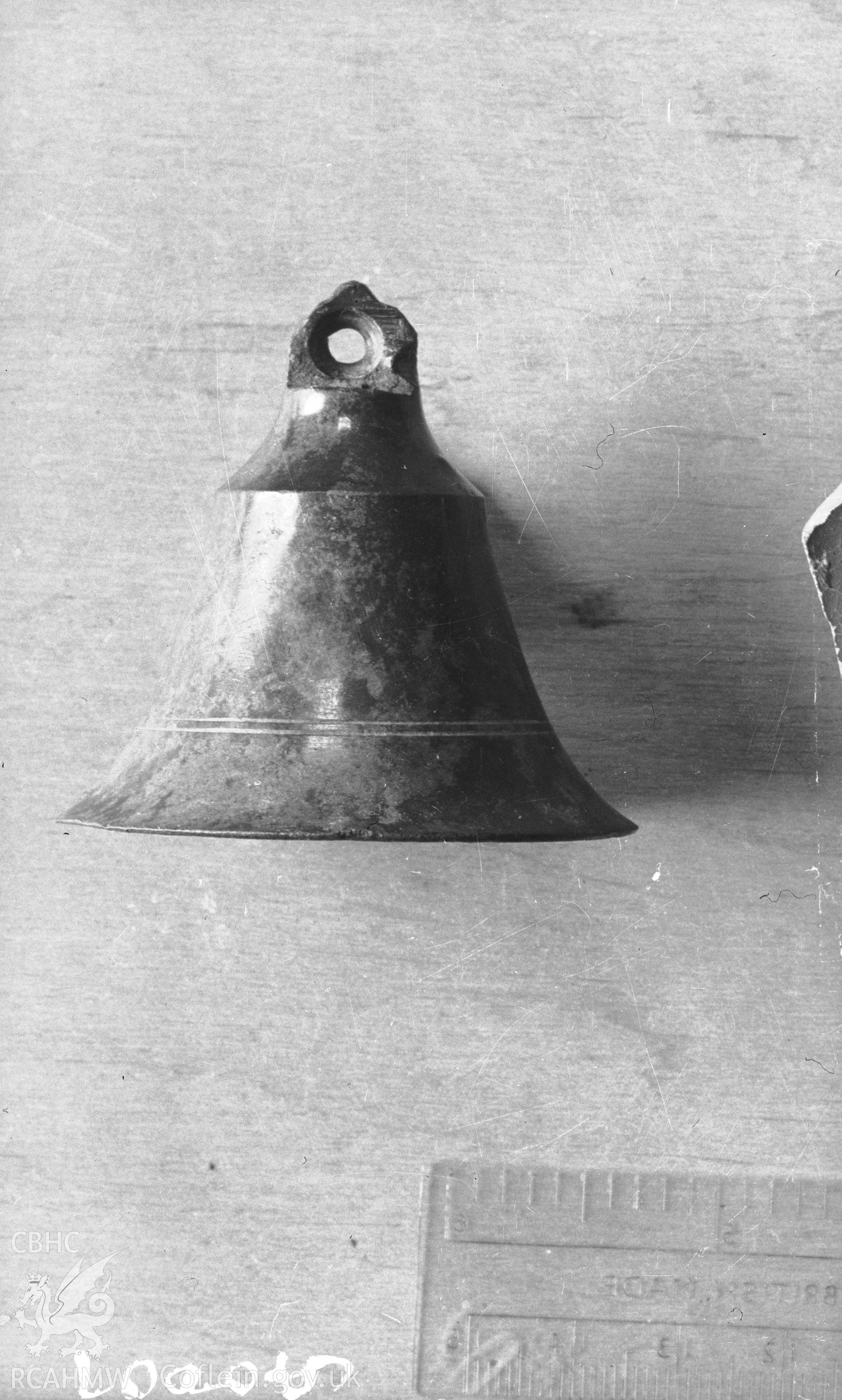 View of bell at Maenan Abbey Hotel,  taken 02.07.1950.