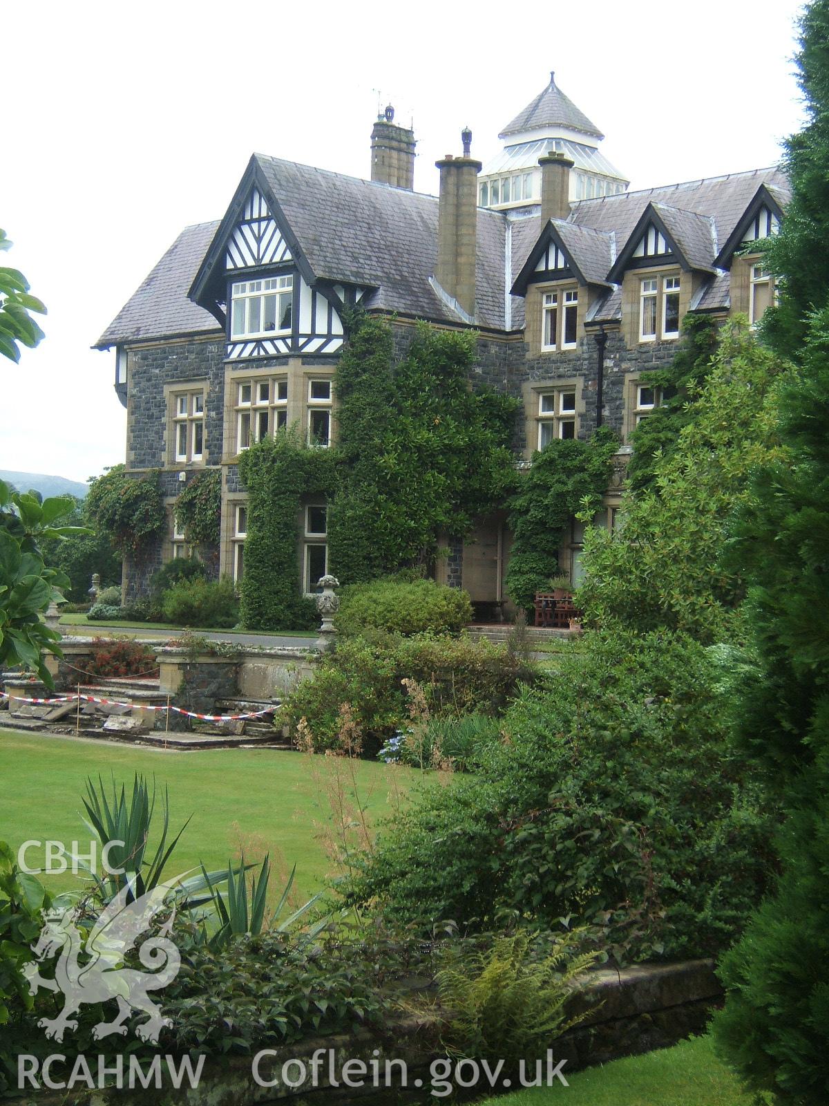 South corner of the house and the Main Lawn from the south.