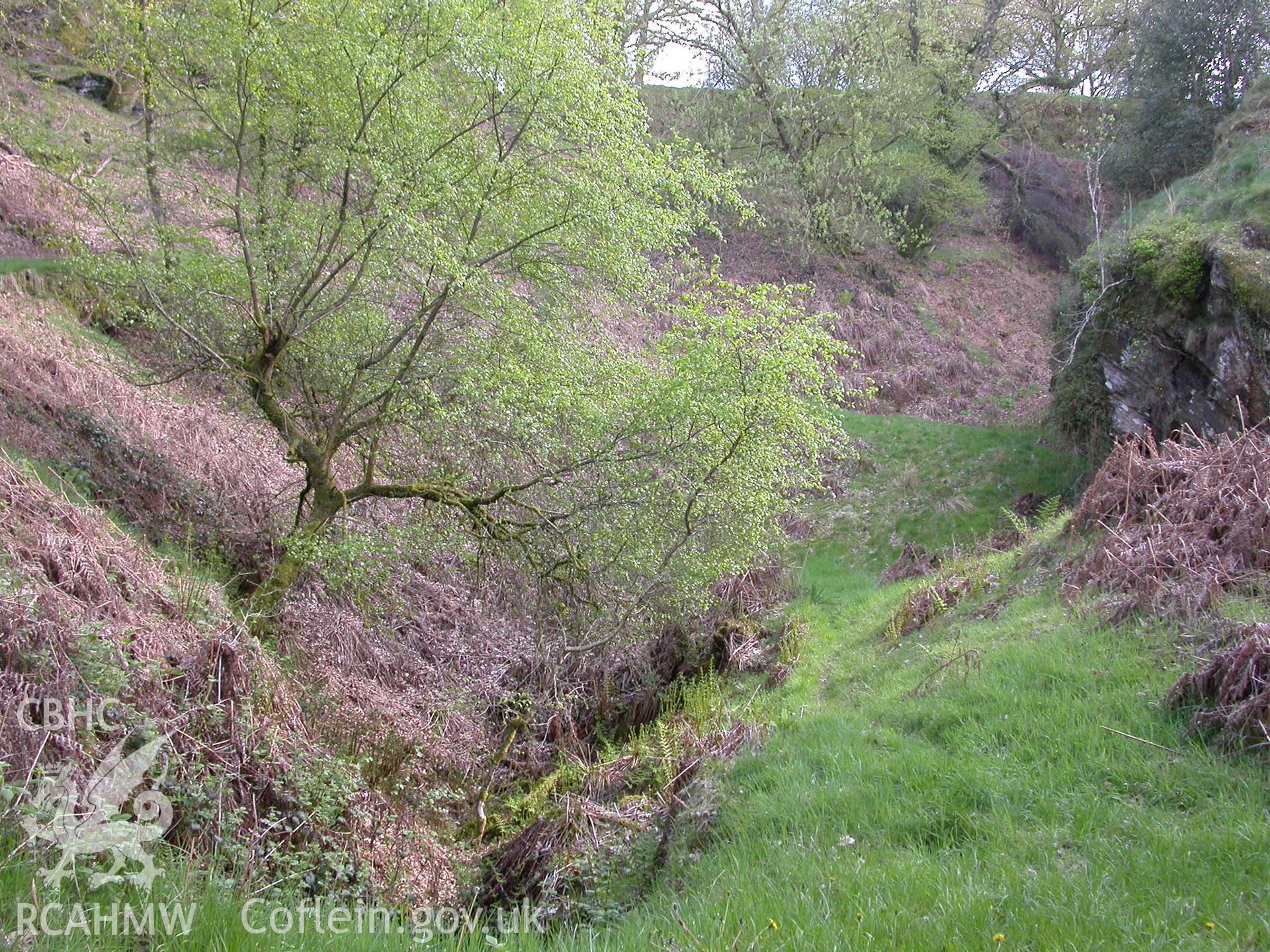 Niagara Pit, Pen-lan-wen Opencast Workings from the road.