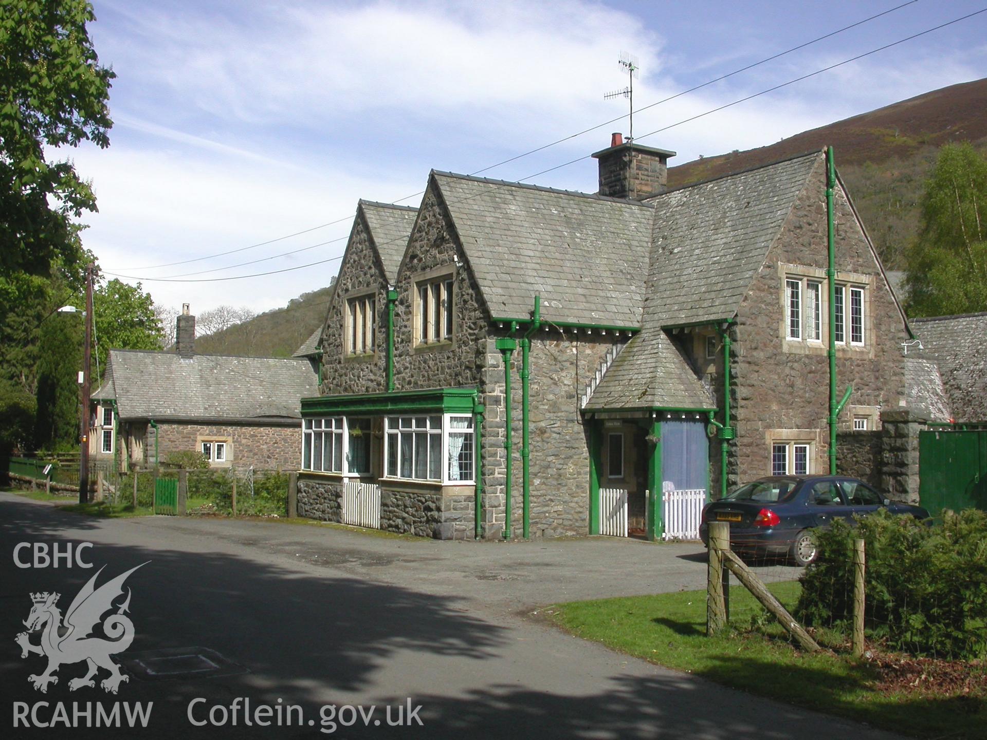 House from the west with the Estate Office in the background.