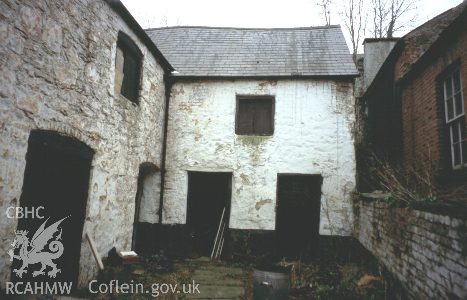 Bake-house, exterior view.