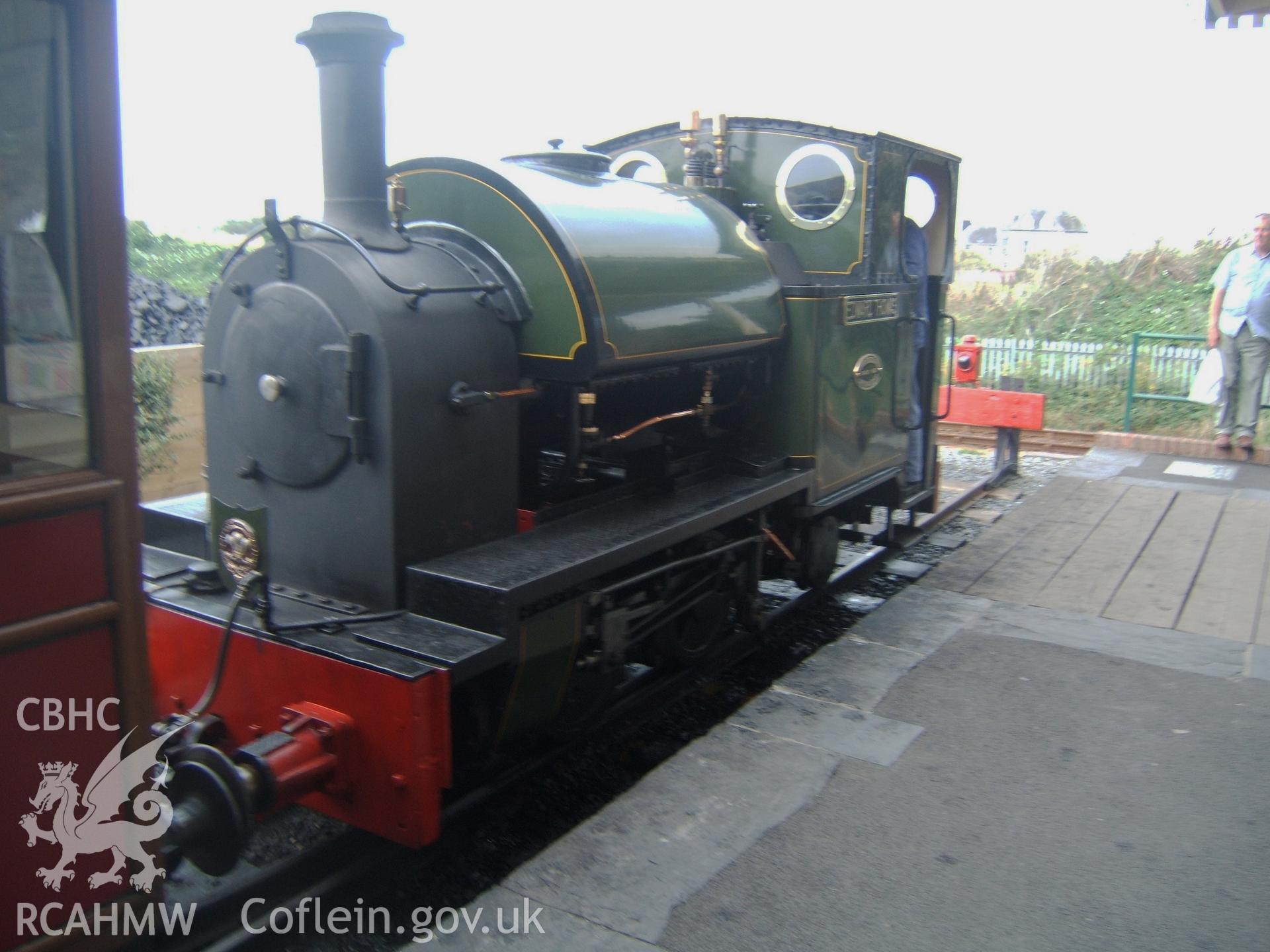 'Edward Thomas' at SW end of station after pulling train.