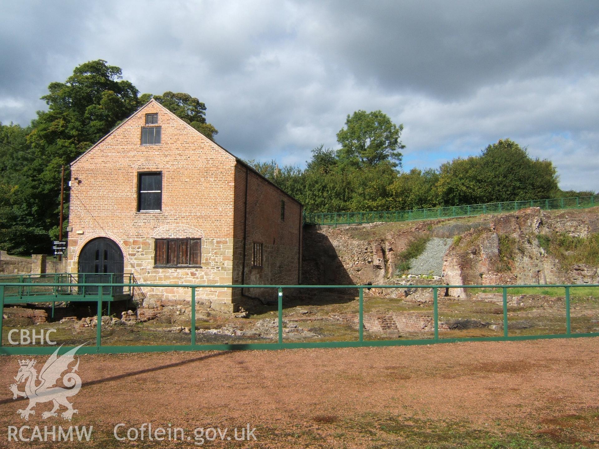 Colour digital photographic survey of Bersham Ironworks: Furnace Remains, consisting of two images, by Stephen Hughes, 29/09/2005.