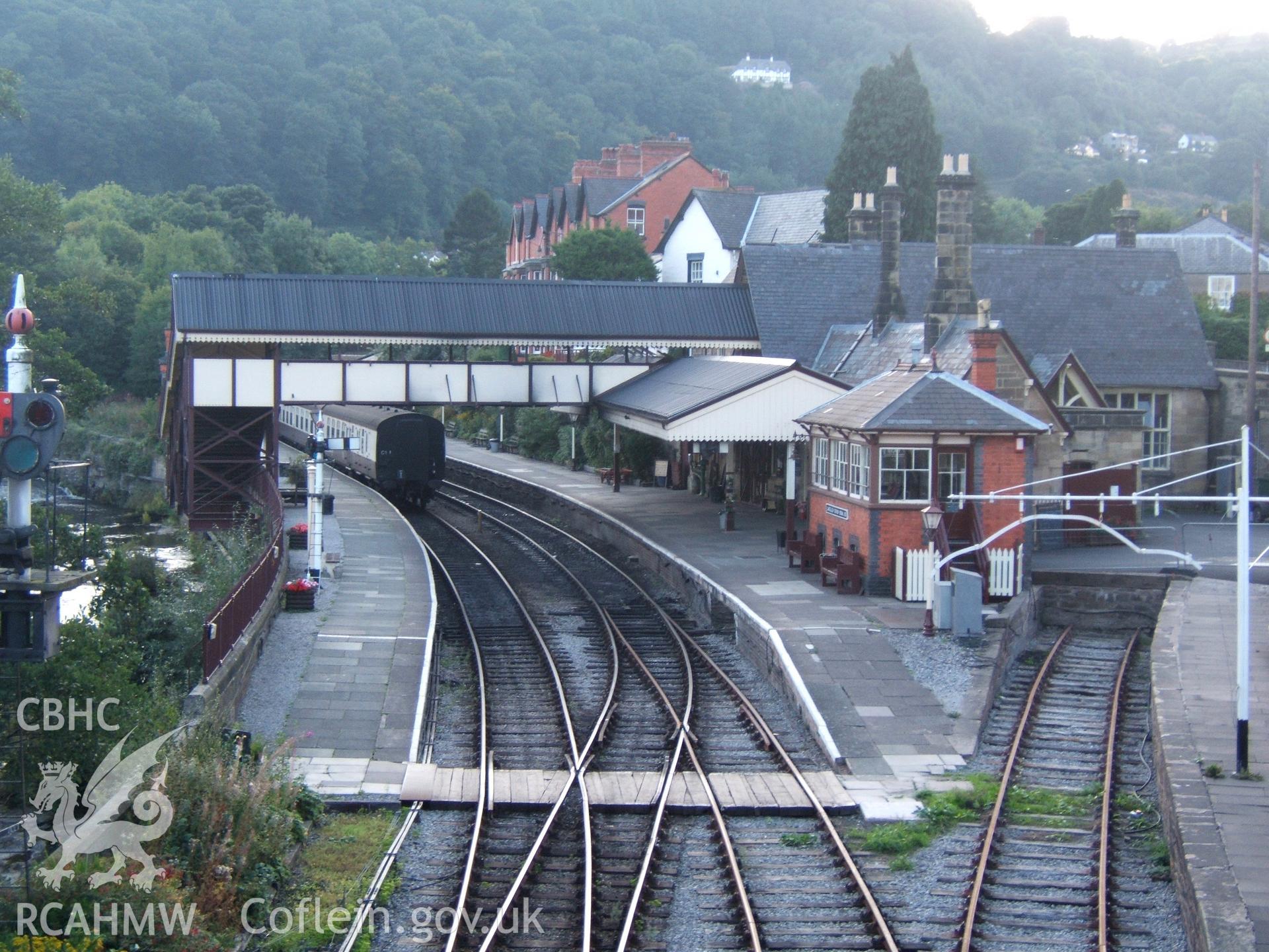 Station and footbridge from the north-east.