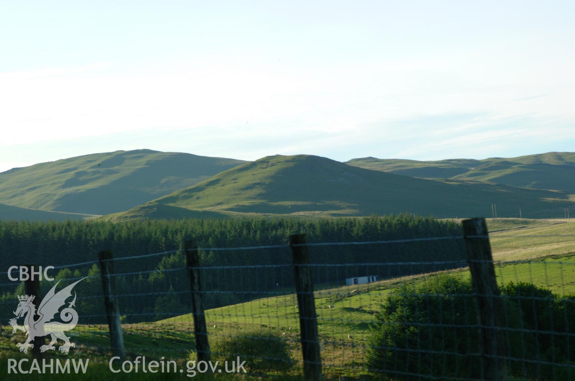 Colour digital photograph of Dinas Hillfort, by Toby Driver, 02/06/2004.