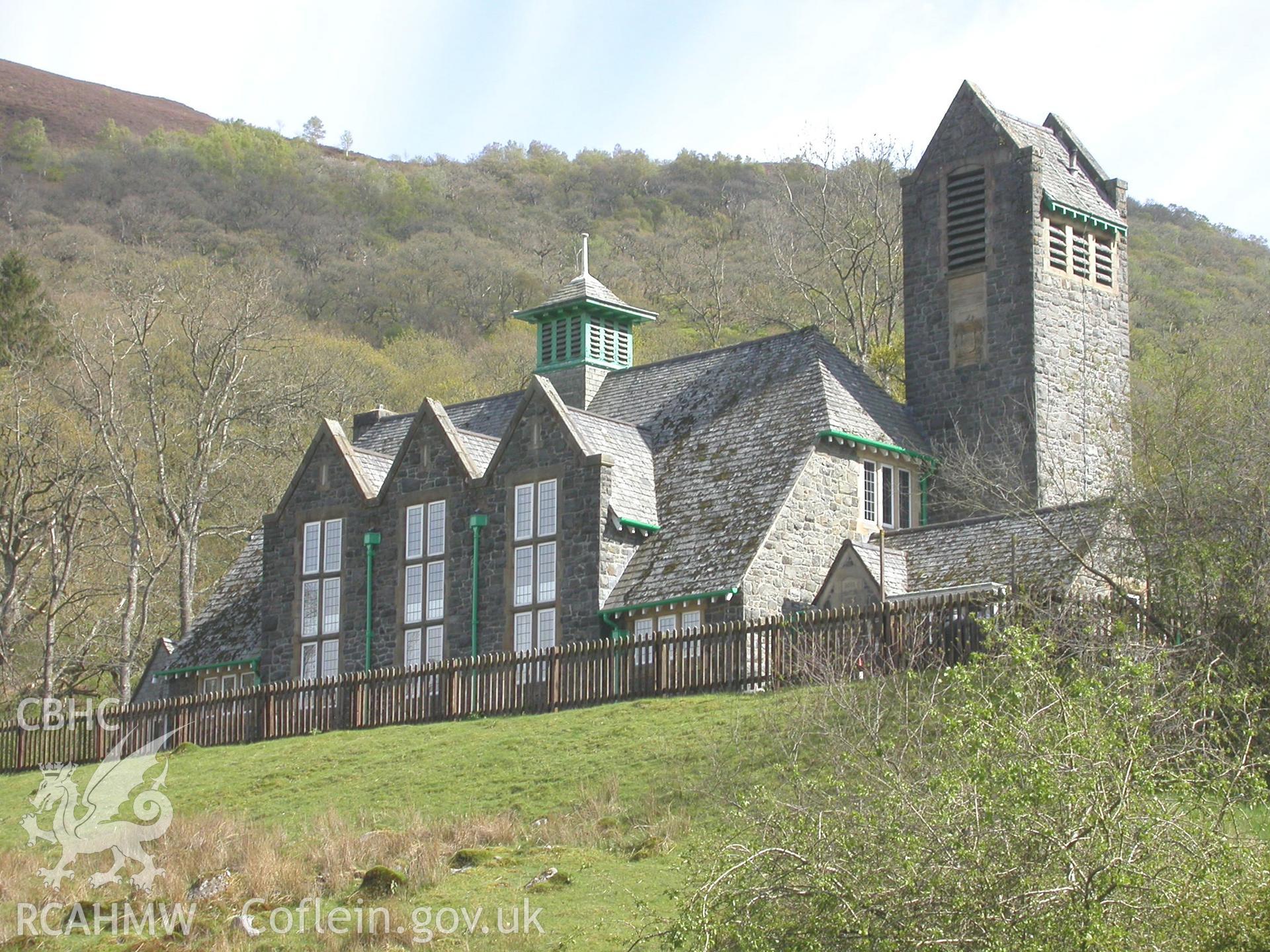 North and west elevations of former school.