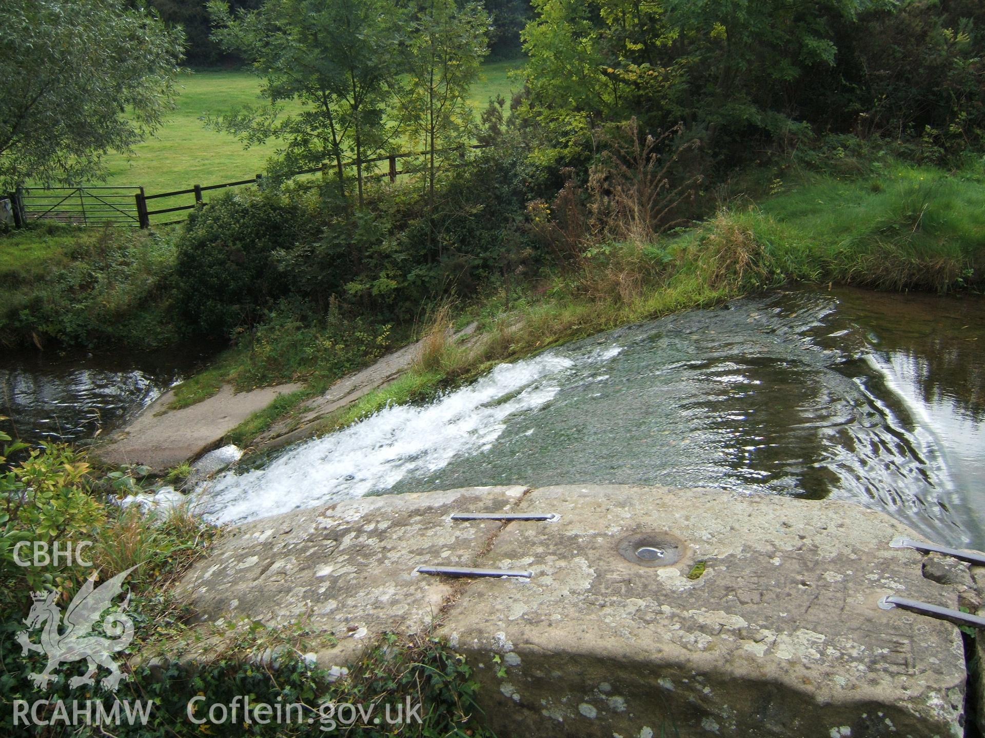 Weir looking sideways from north-east.