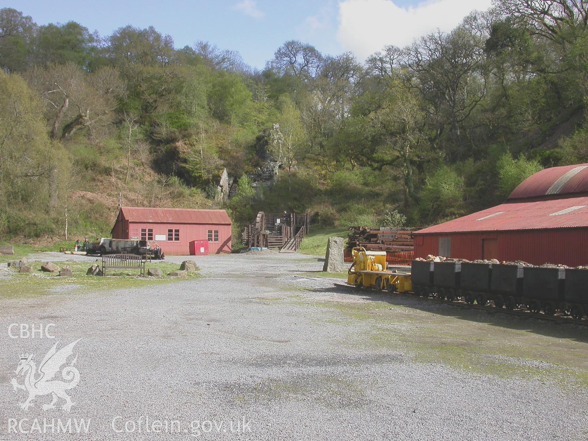 Floor of Ogofau Pit looking east with ex-Bettws Colliery trucks.