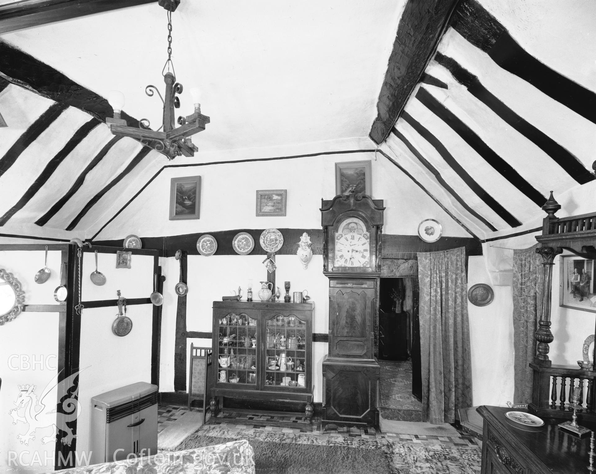 Interior: timber-framed partition