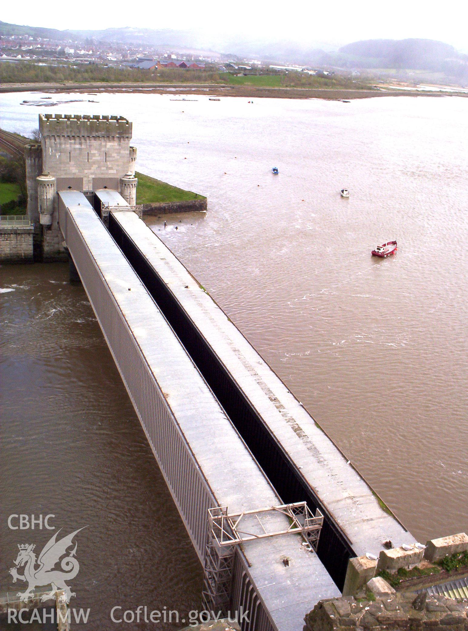 Rail tubes from the south-east castle turret and south-east bank of Conwy.