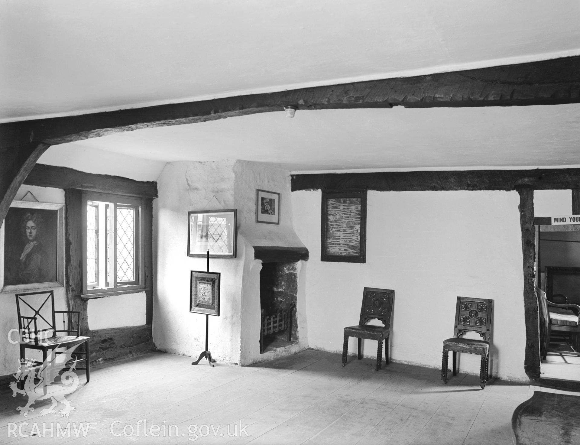 Interior view showing a room on the top floor.