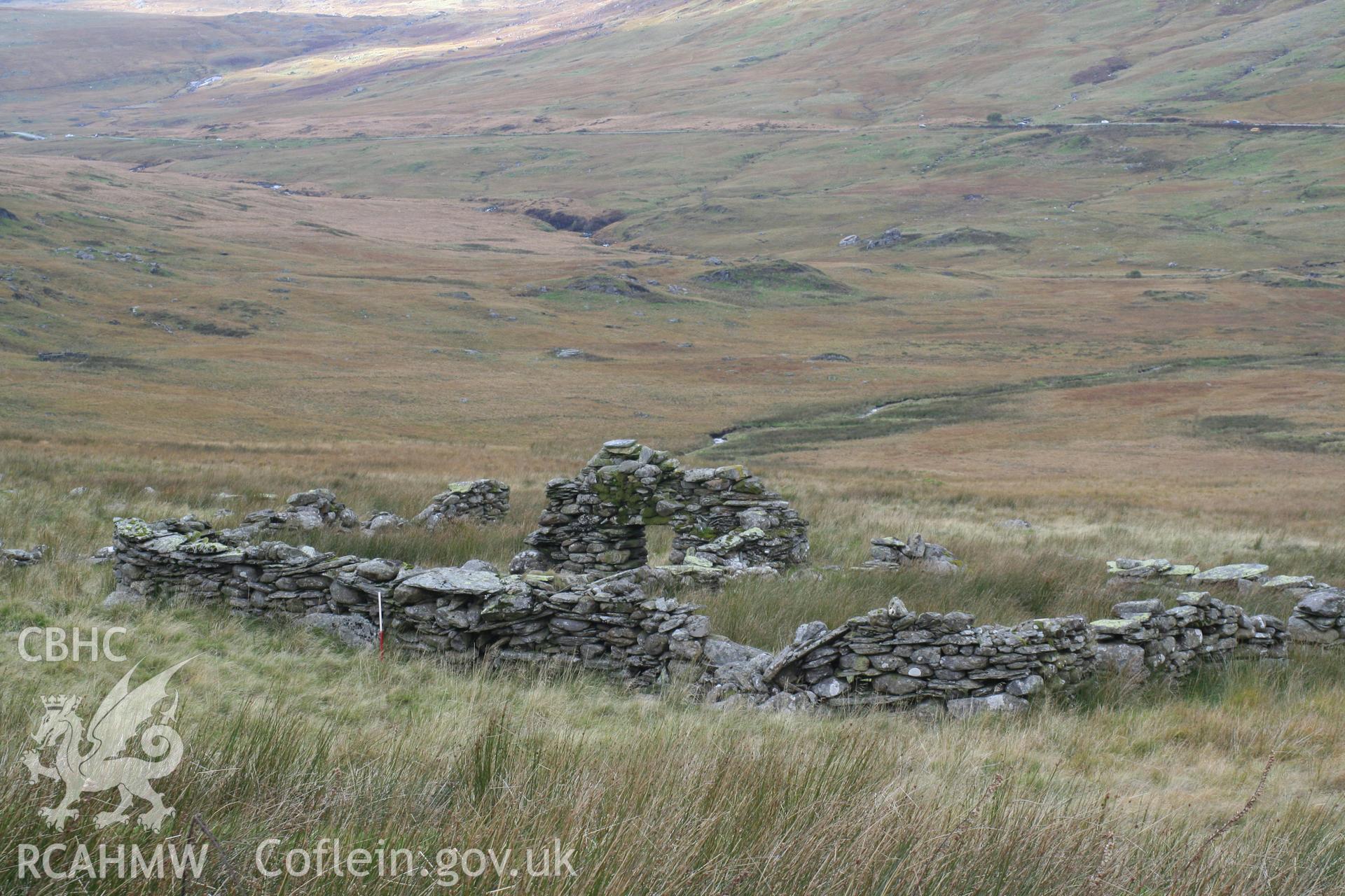 Cottage in Trewydir, looking northwest