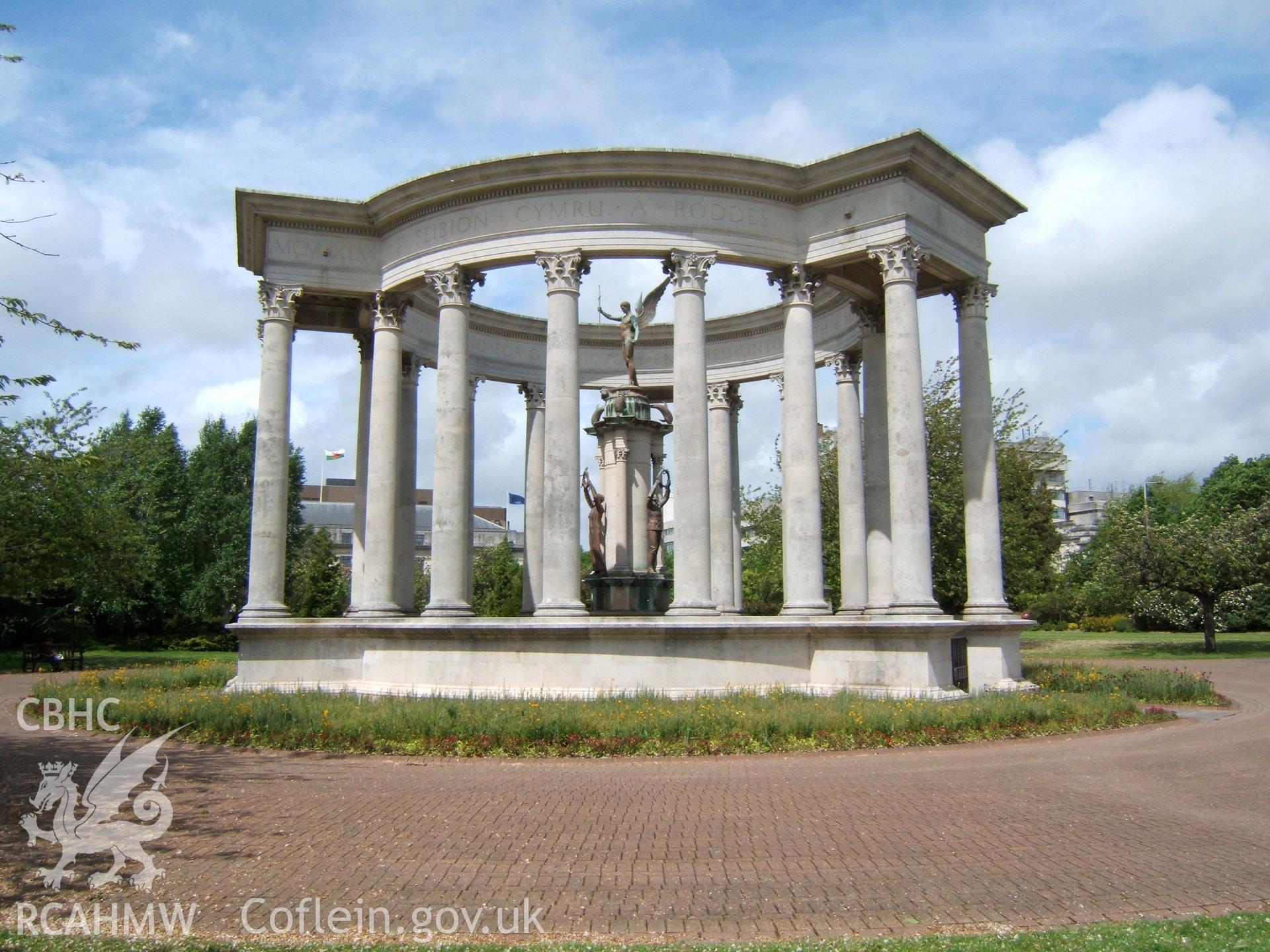 South-east side view of Memorial.