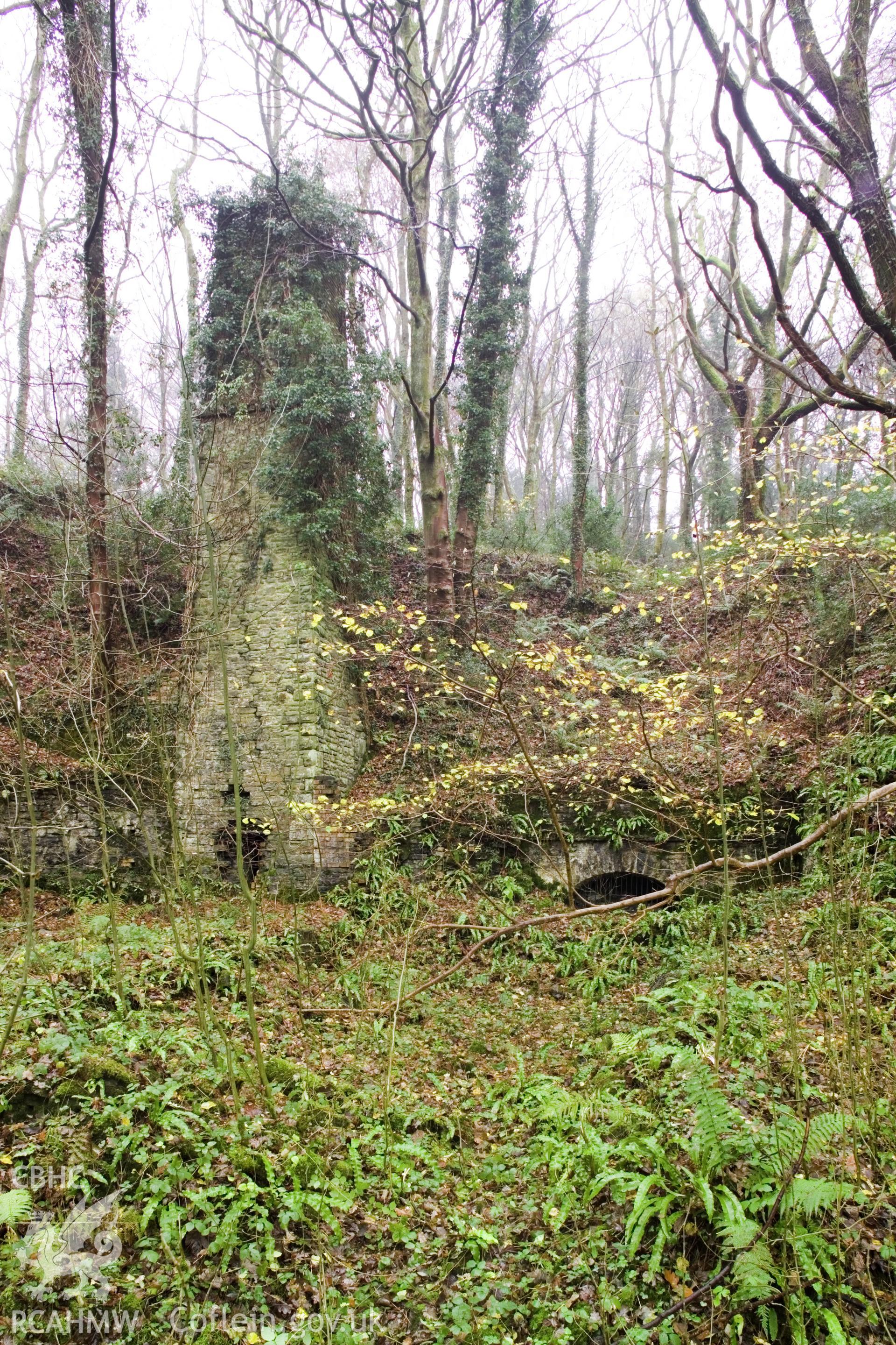 Chimney and adit entrance.