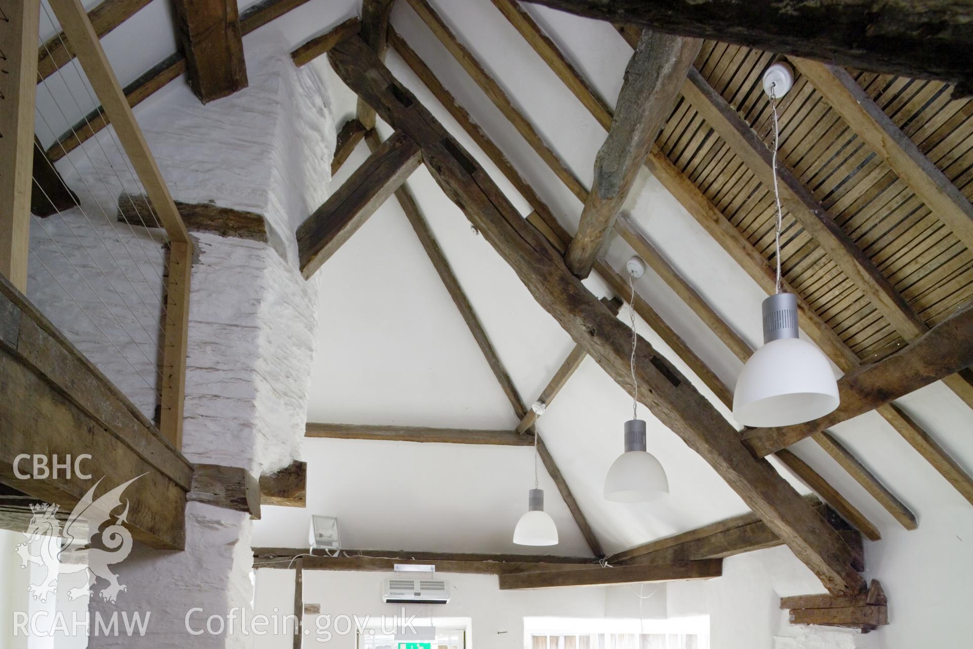 Roof framing over shop. (Room A1 on architect's plans).