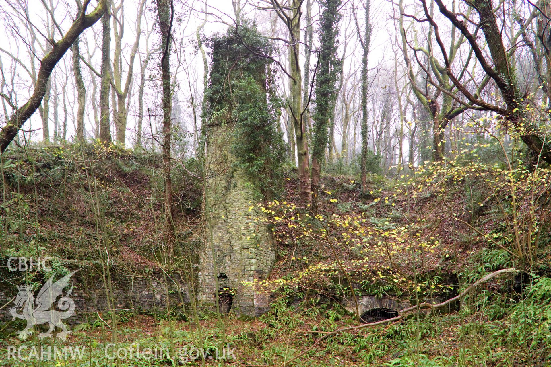 Chimney and adit entrance.