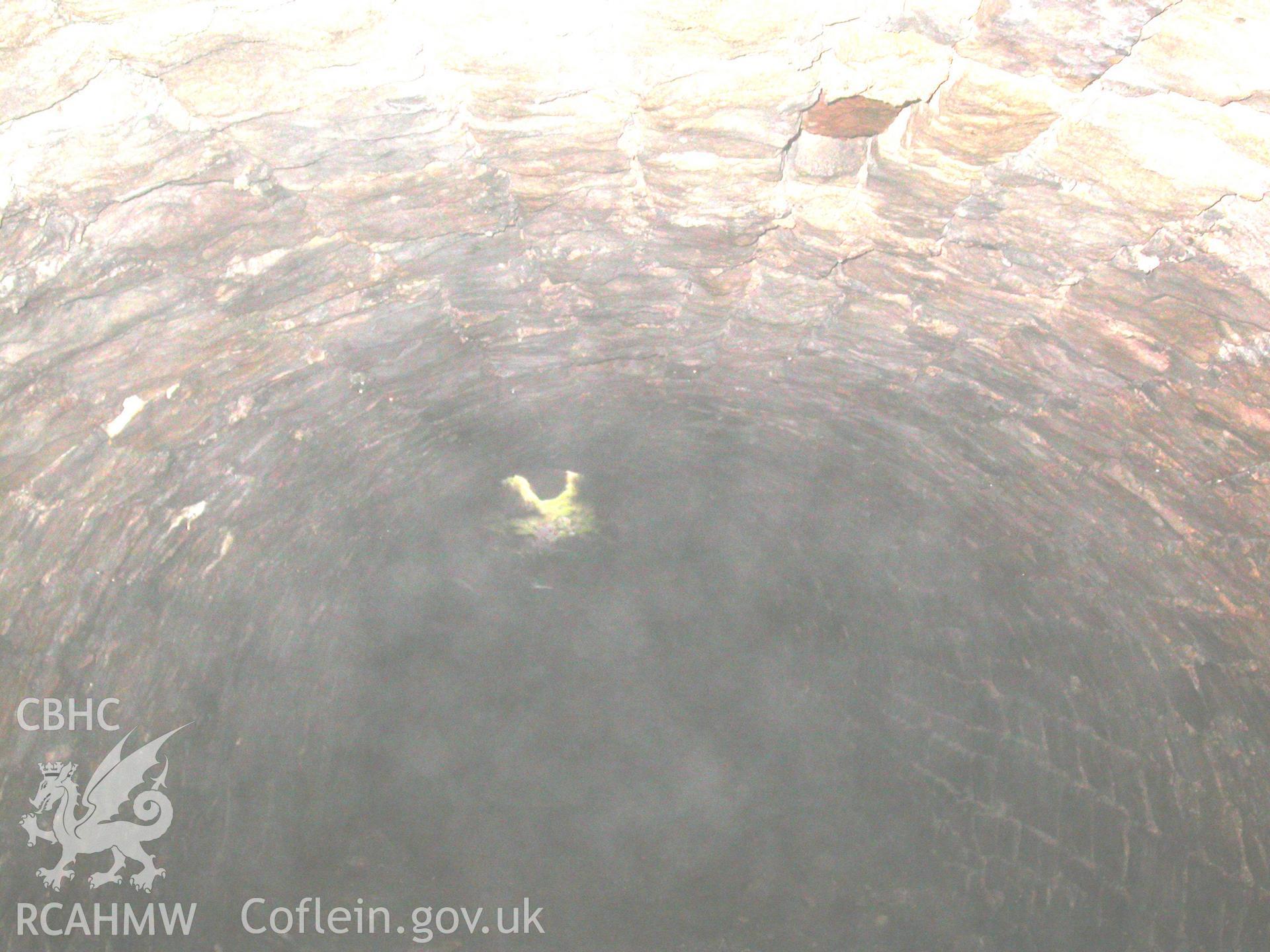 Arched-roof of tunnel looking south-west.