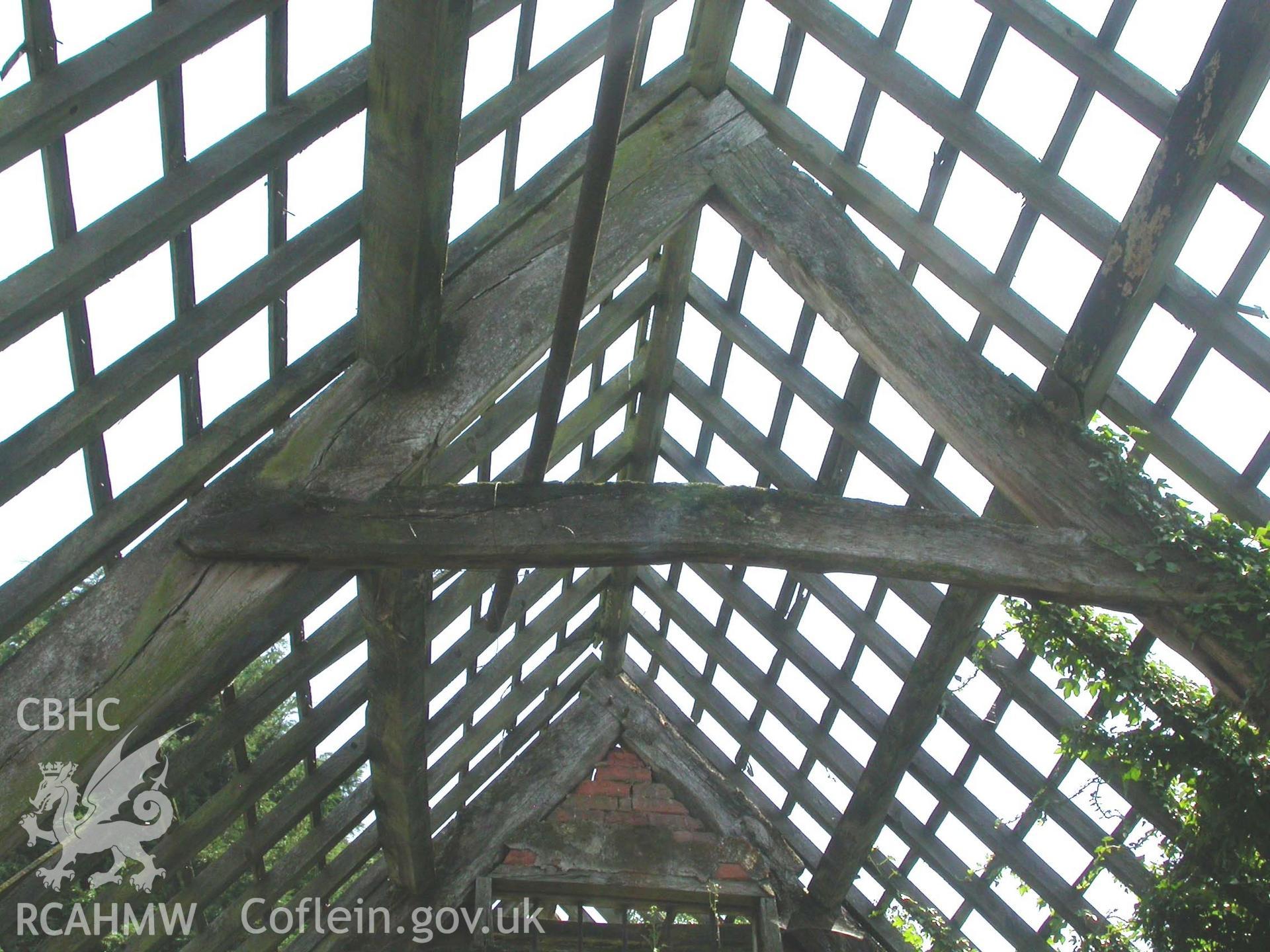 Combination-range, roof-truss from west.