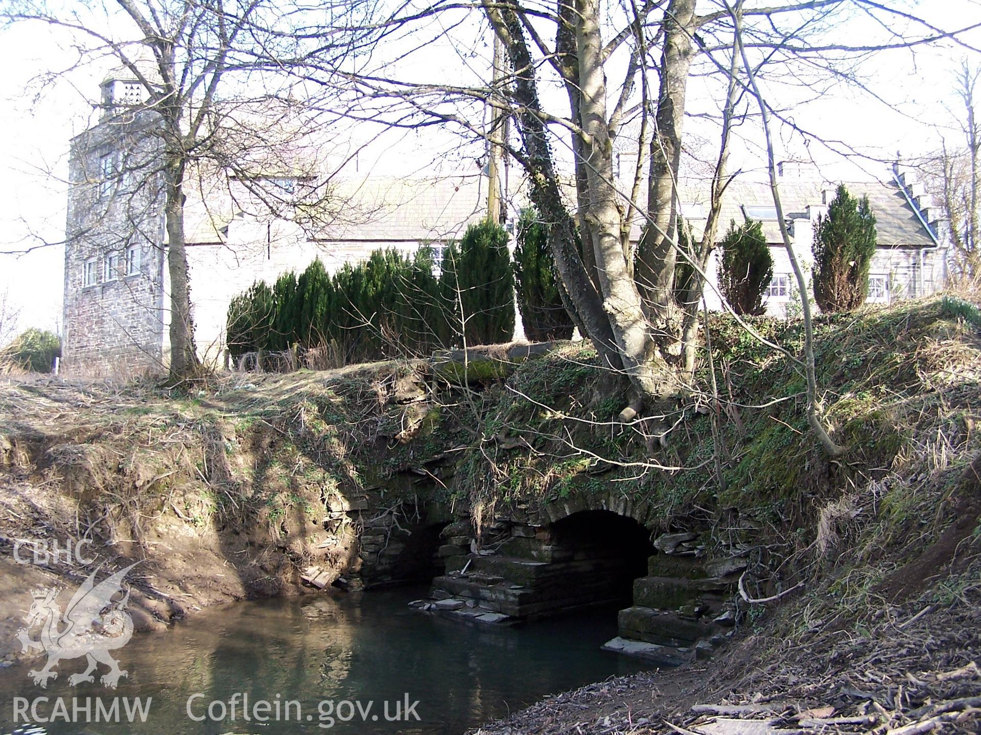 Culvert outtake as it feeds into the River Teifi.