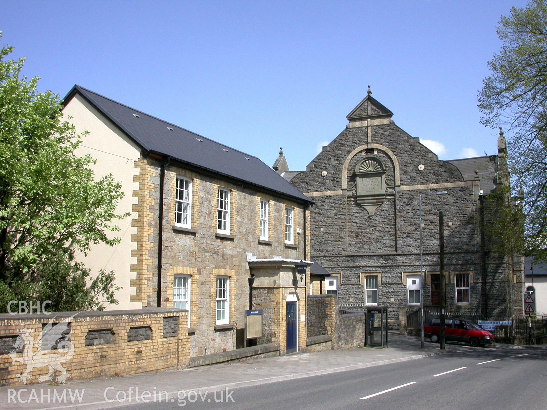 Street setting with Church Road & Police Station/Court from the north-west.