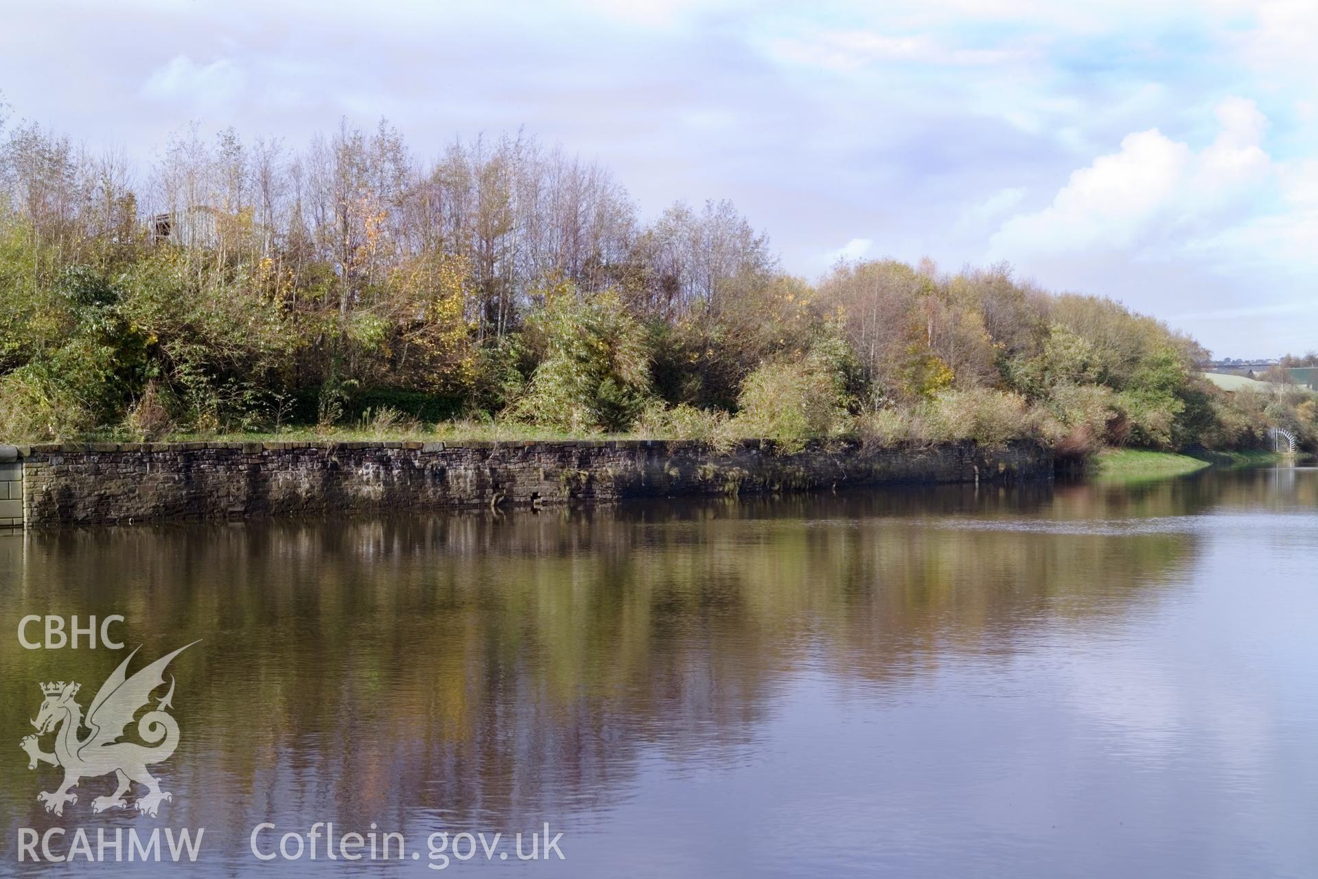 View across river from east.