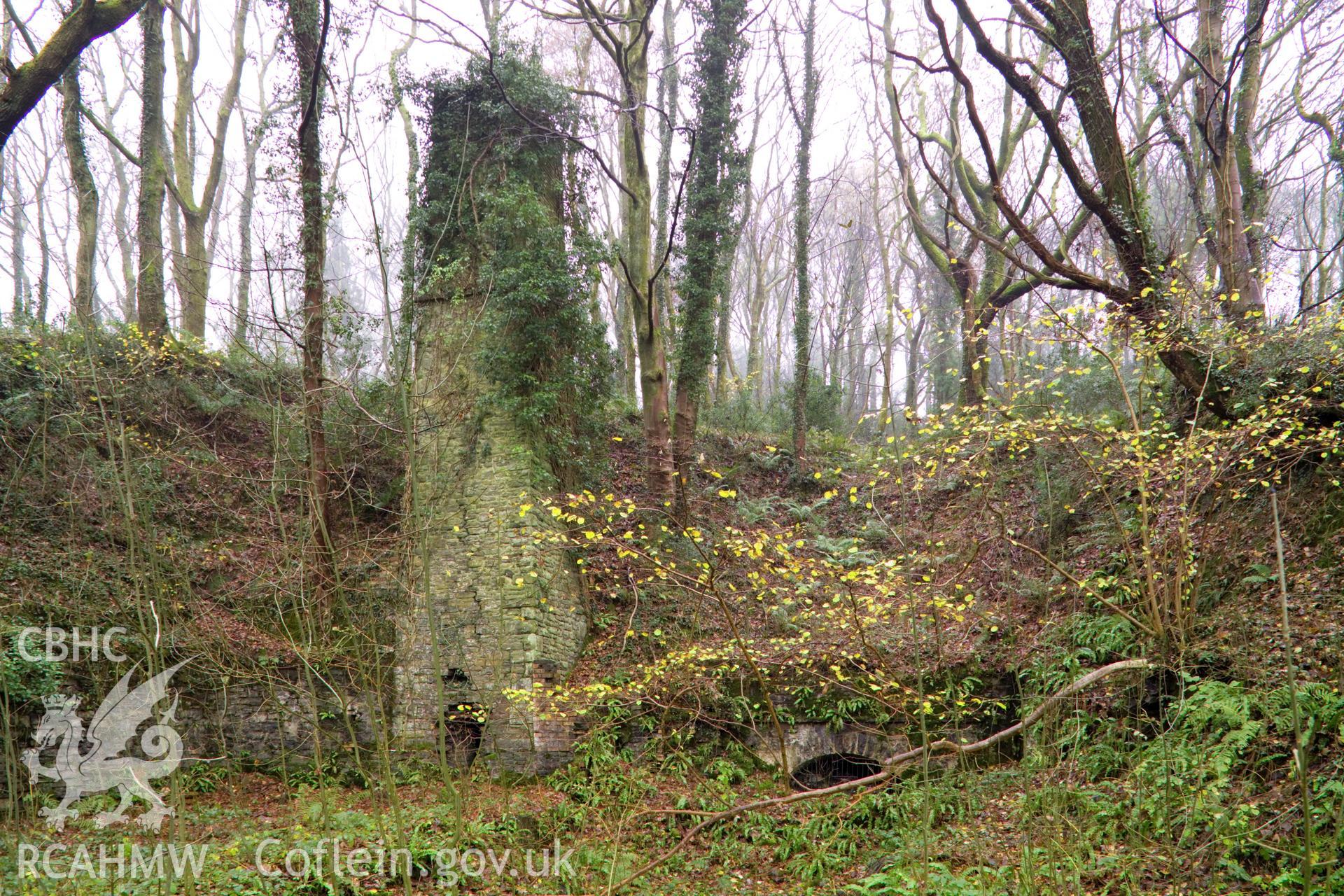 Chimney and adit entrance.