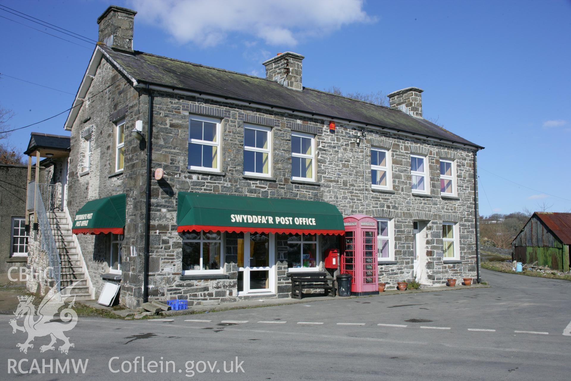 Post Office, Llanfair Clydogau. General view from south-east.