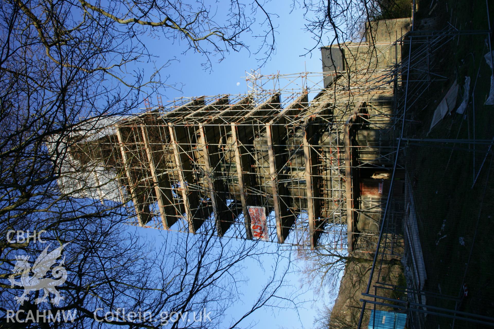 St Mary's Church, Tremadoc, view from west under renovation.