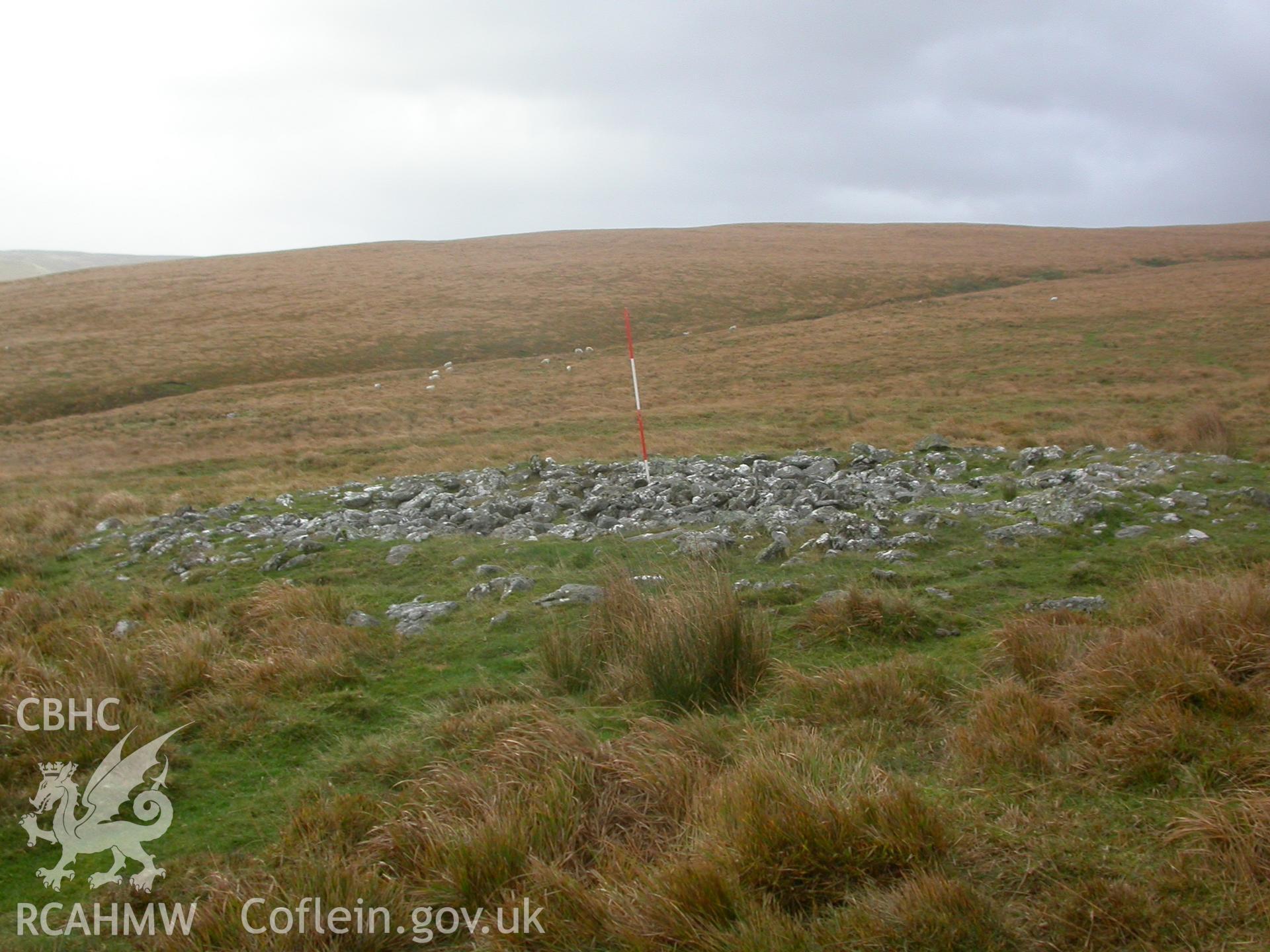 Ring cairn seen from west (2m scale).