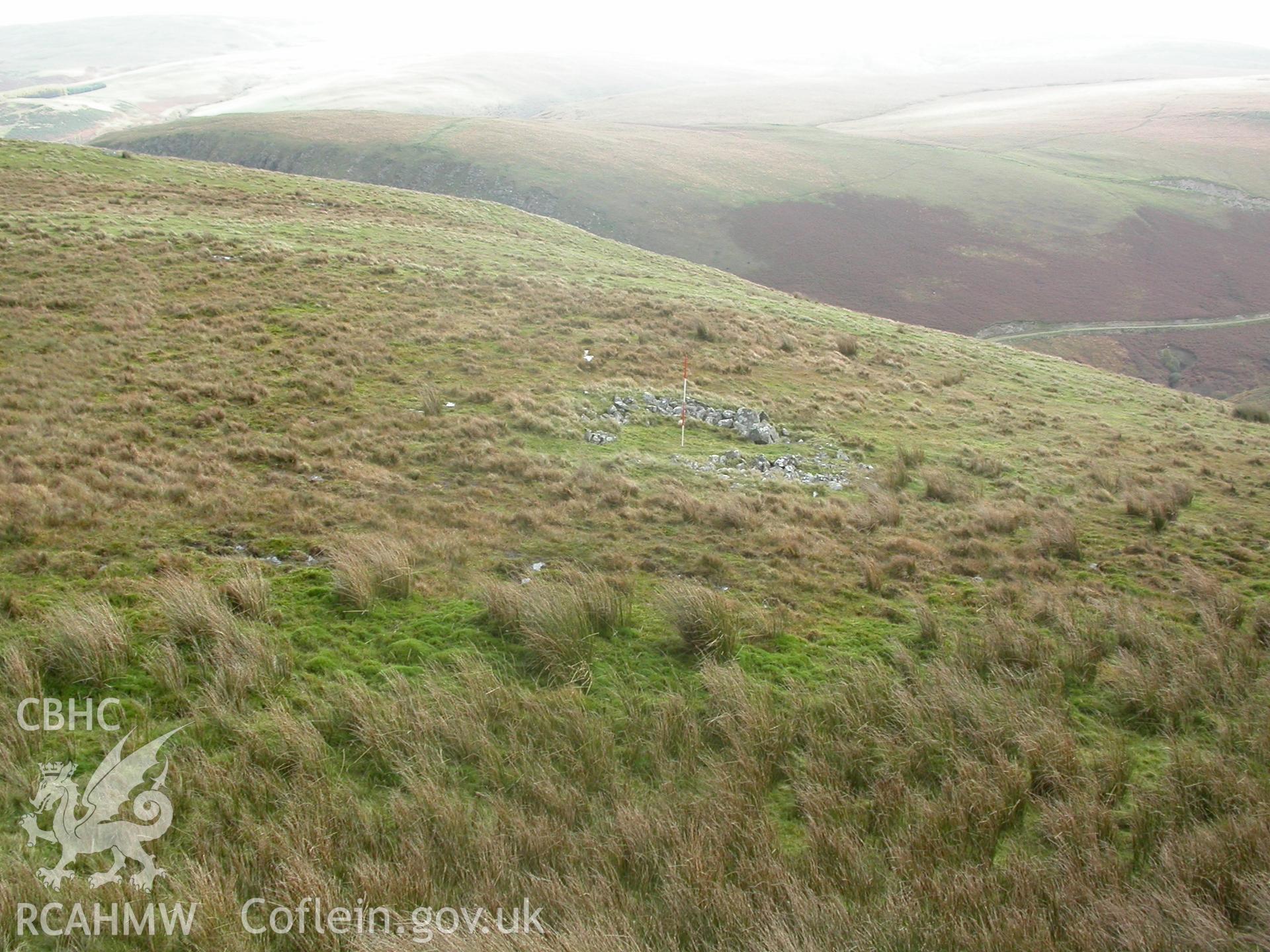 Hut circle I (NPRN 403391) viewed from the north