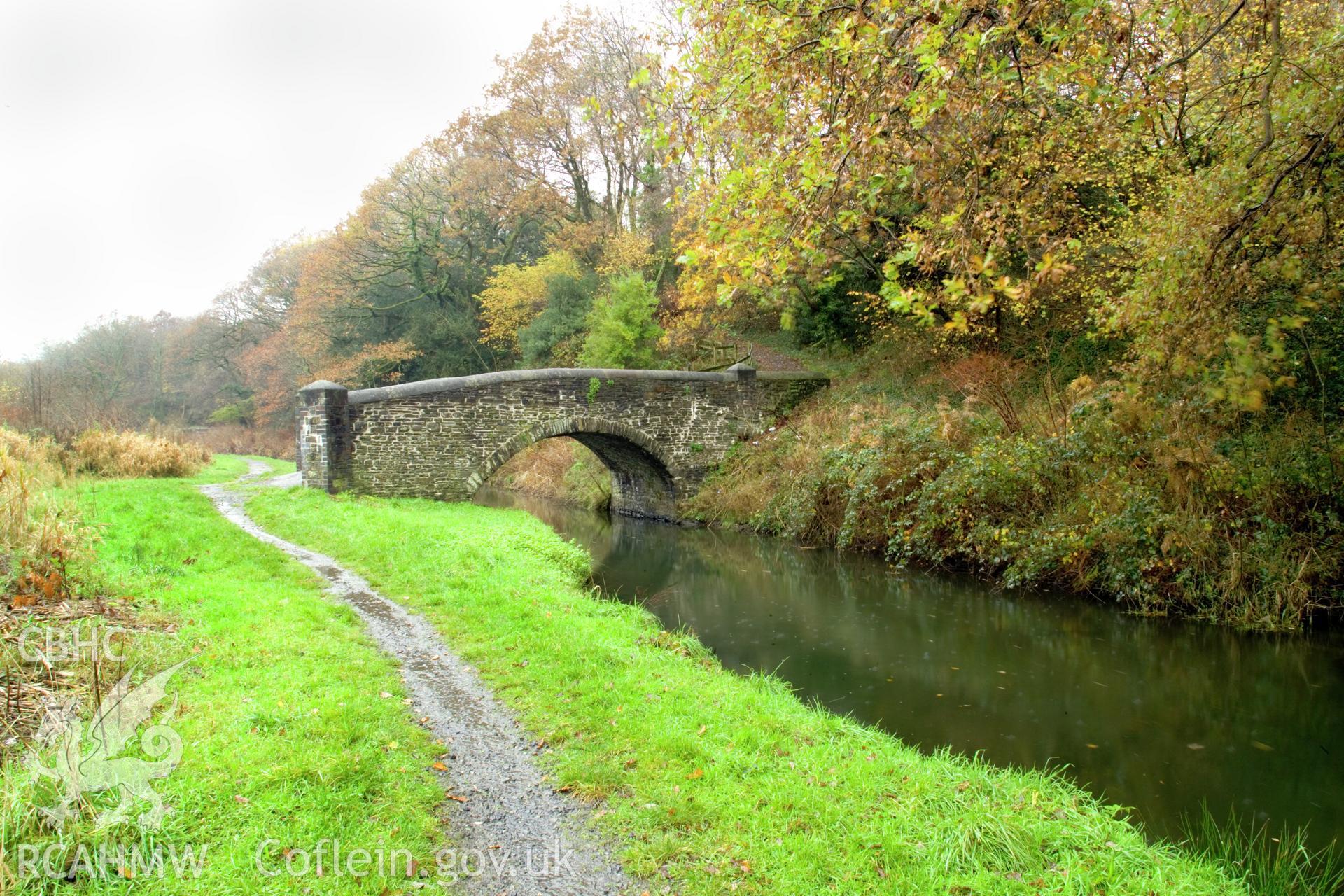 Tow-path view of bridge from east northeast.