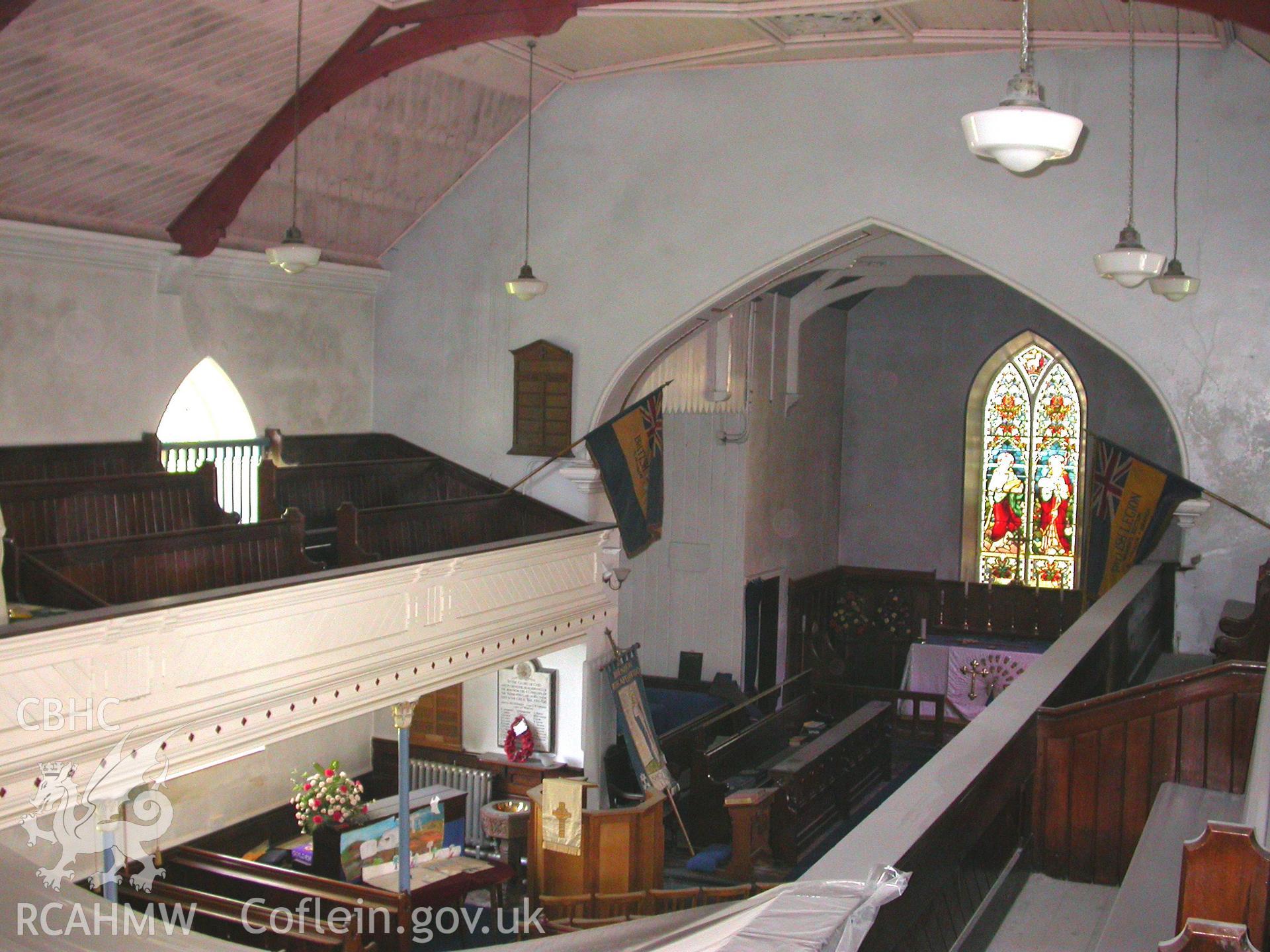 East end of church under renovation from the SW.