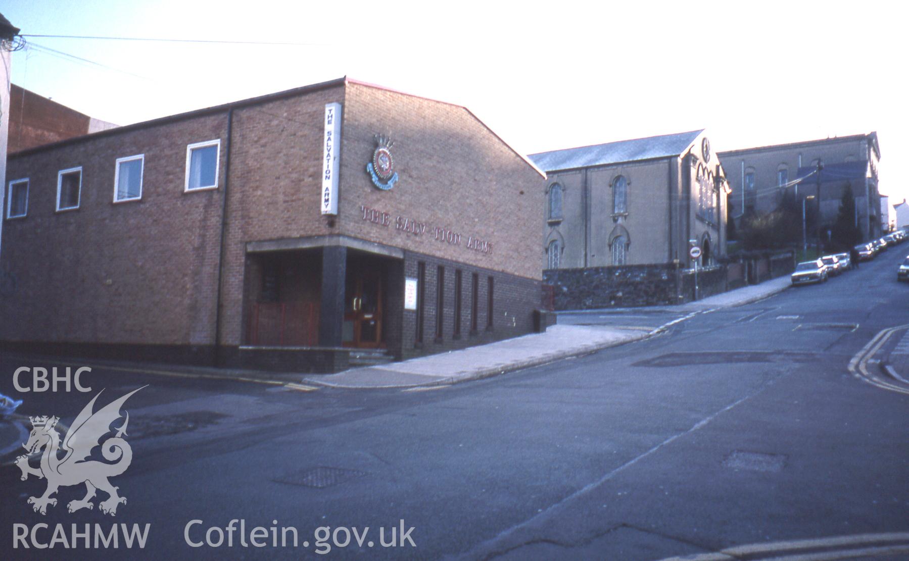 RCAHMW digital photographic survey of Hill Street Salvation Army Citadel, Newport, by Stephen Hughes, 26/3/1996.